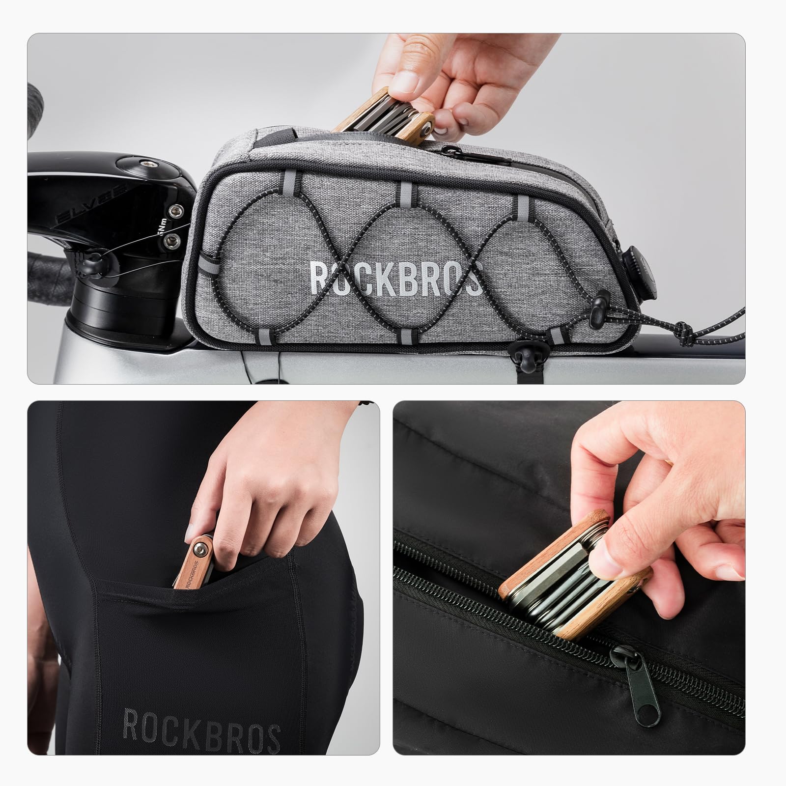 Amazon.co.jp: ROCKBROS 自転車 マルチツール ミニサイズ 自転車工具