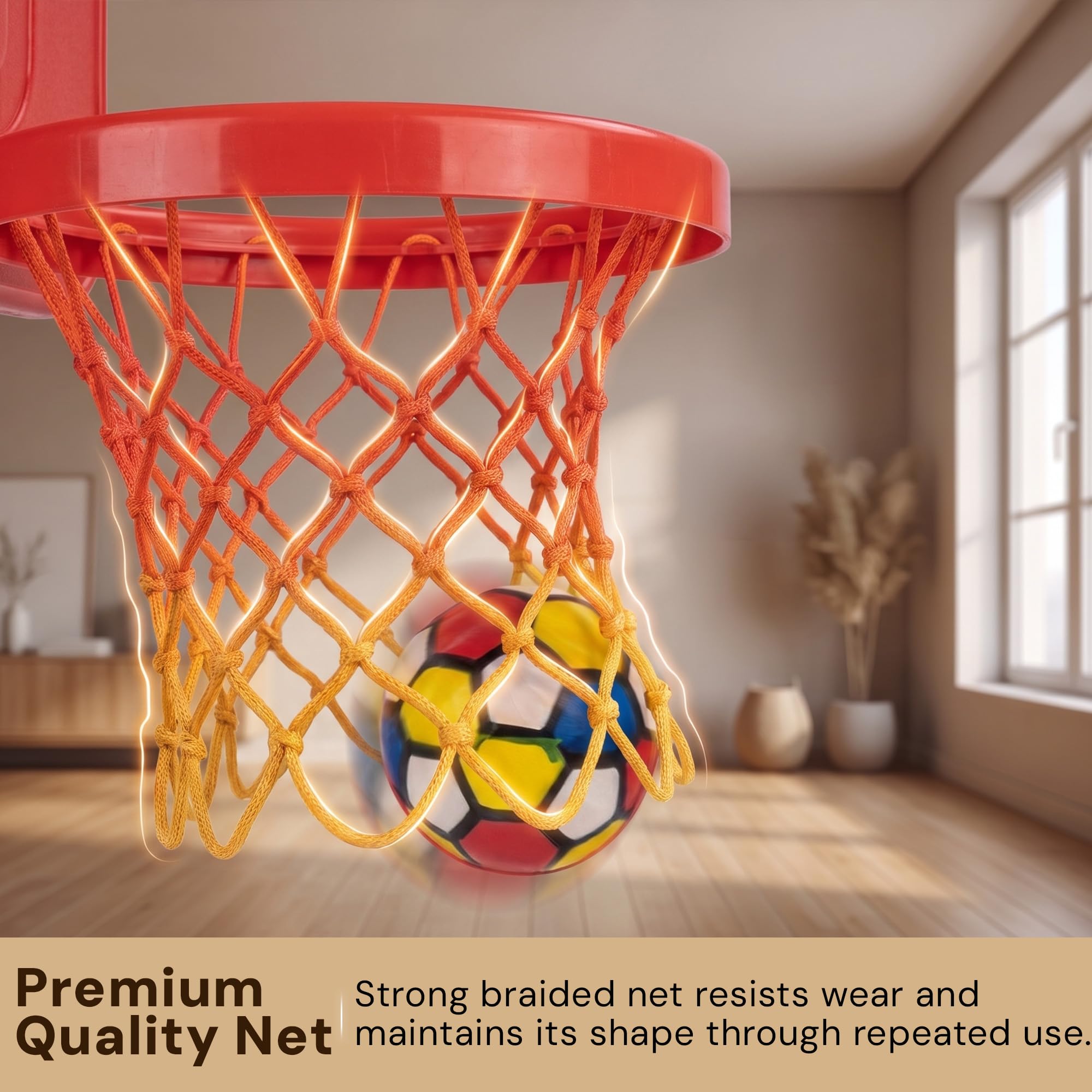 Baybee Multi Activity Sports Basketball for Kids | Indoor Outdoor Play area Setup for Kids |Adjustable Basketball Set Toys with Ball | Basketball Stand Set Toy Baby Basket Ball for Babies (Basketball) 3