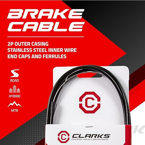 Miniatura 5 de Clarks 6086 Cable de freno de acero inoxidable, negro