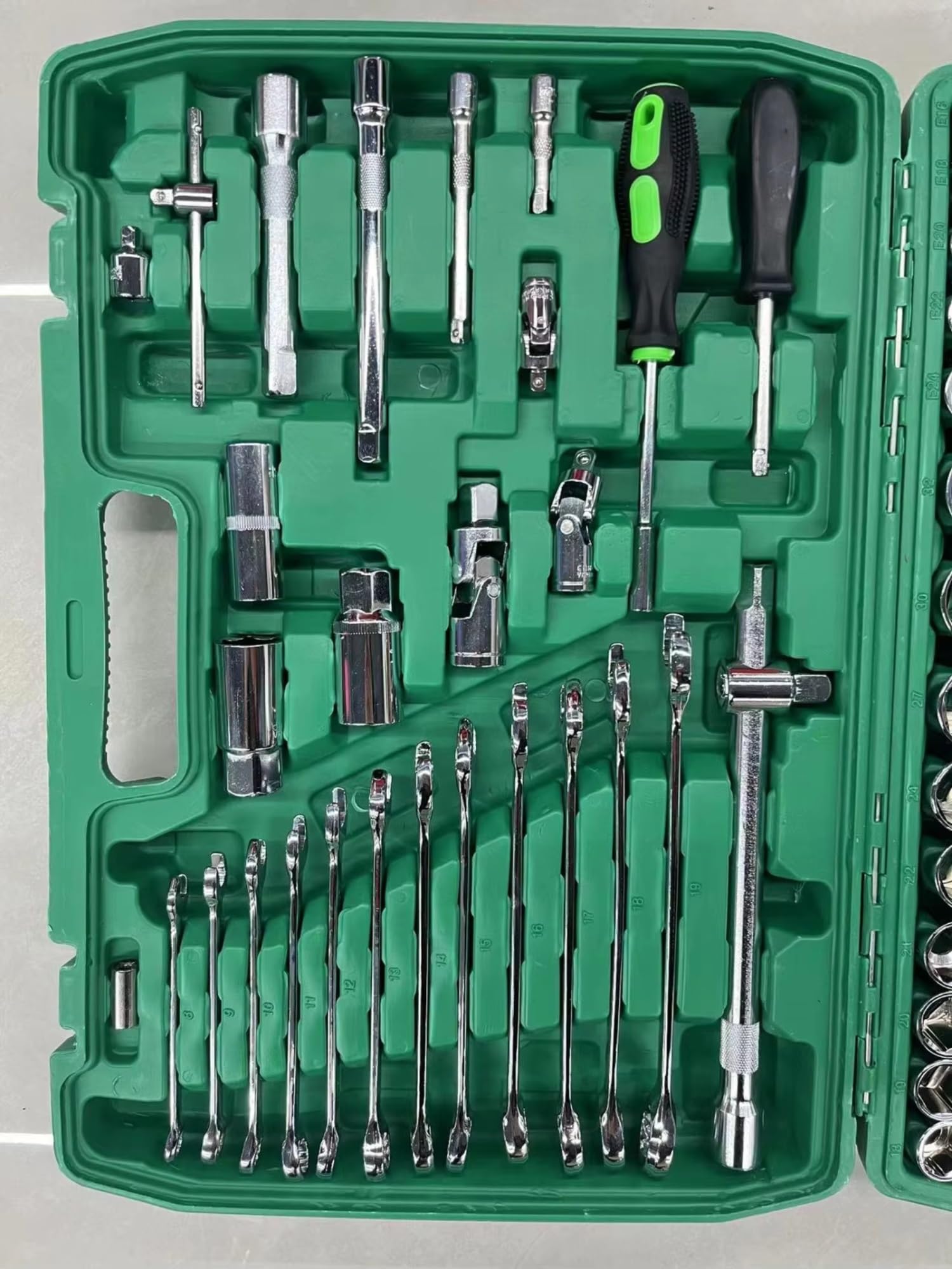 Juego de herramientas de taller Caja Juegos Herramientas Llave Tubo 216 Piezas Para Reparación Automóviles Herramienta Manual Juego Llaves De Trinquete Kit DIY Para El Hogar Y El Coche