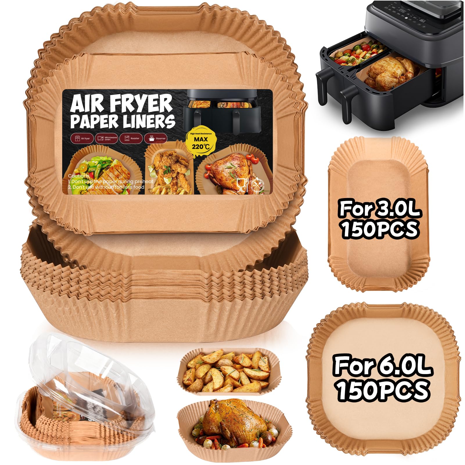 120 Stuks Bakpapier Voor De Airfryer, , Dubbele Mand, Airfryer 3000 Serie 6l 3l Dual Easy Fry 5 2 3 1l Bakpapier Voor De Airfryer Met Dubbele Mand 120 Stuks Bakpapier Voor De Airfryer, , Dubbele Mand, Airfryer 3000 Serie 6l 3l Dual Easy Fry 5 2 3 1l Bakpapier Voor De Airfryer Met Dubbele Mand