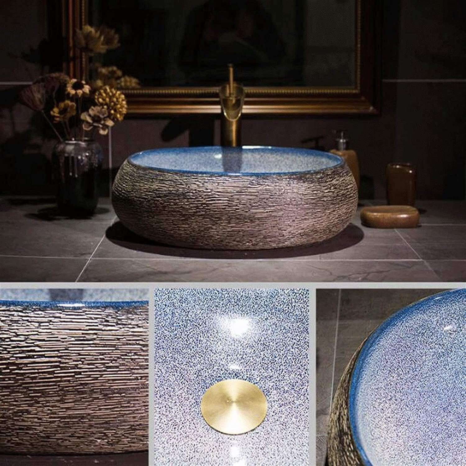 塗師 川瀬表完造 木地 溜塗 水指棚 共箱 茶道具 786