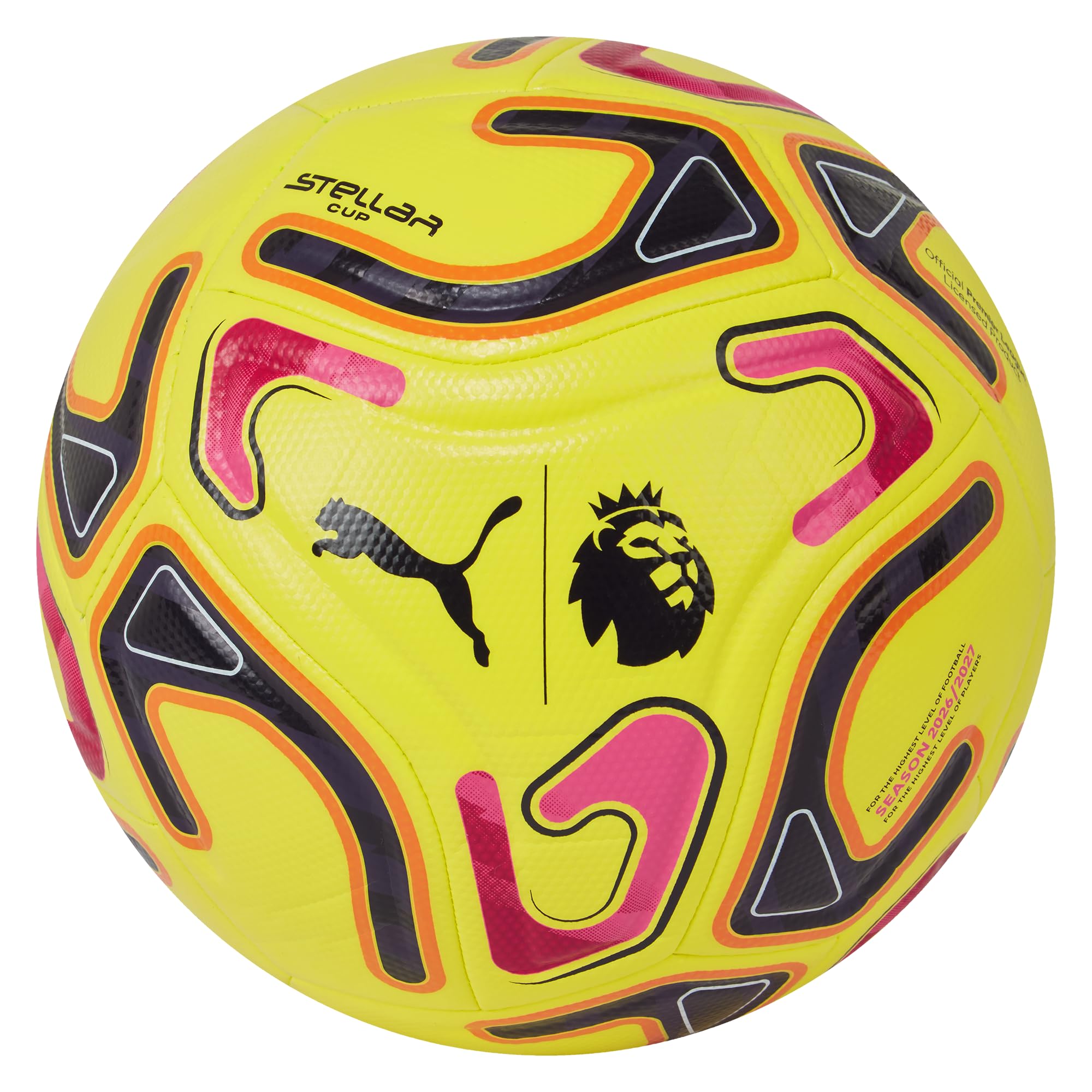 PUMA STELLAR Cup Premier League 2026/27 Reactivity Football, Yellow Burst-multicolor, 5