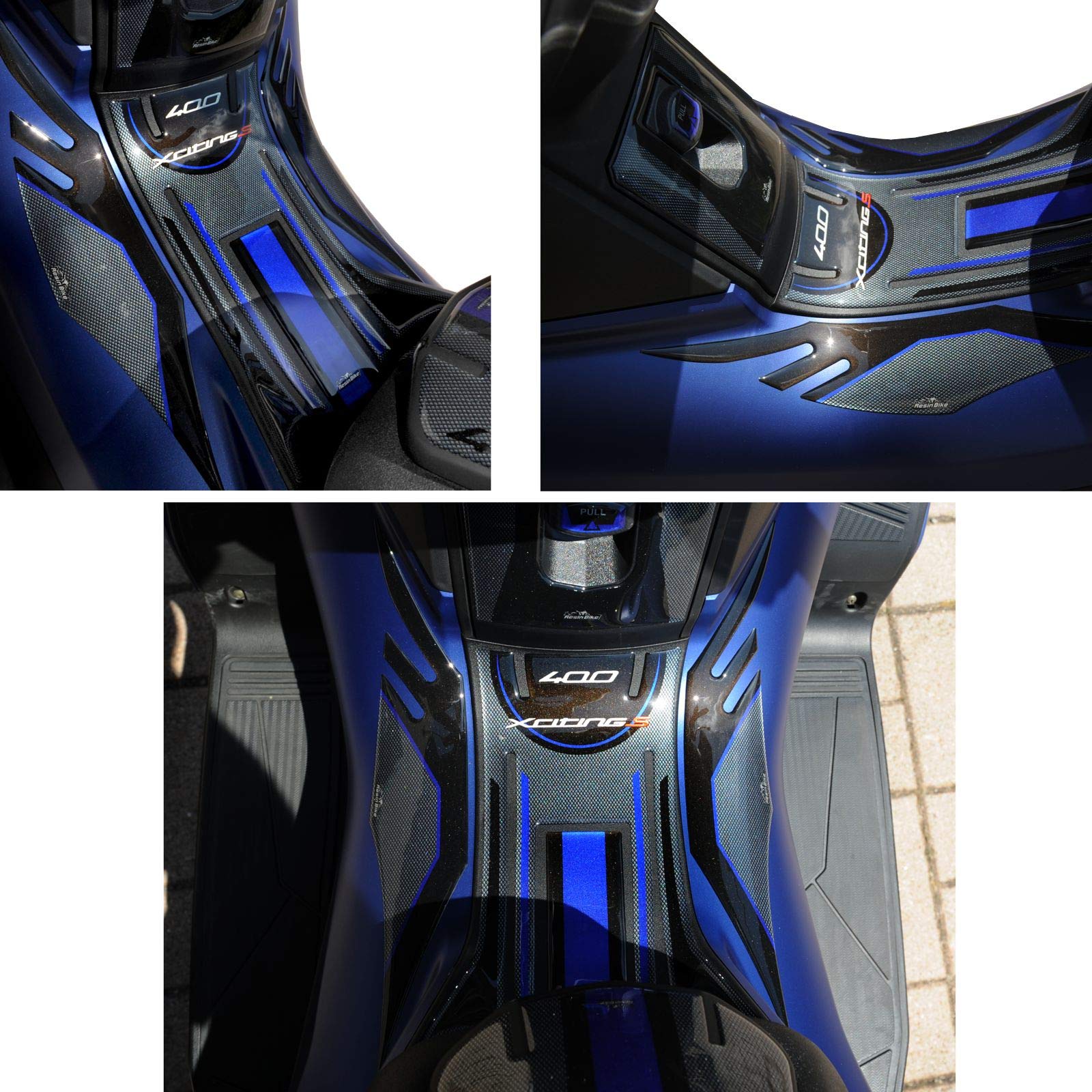 Resin Bike Aufkleber Für Kymco Xciting 400s 2019 - 3D-Harz, Kratzfest, Made In Italy