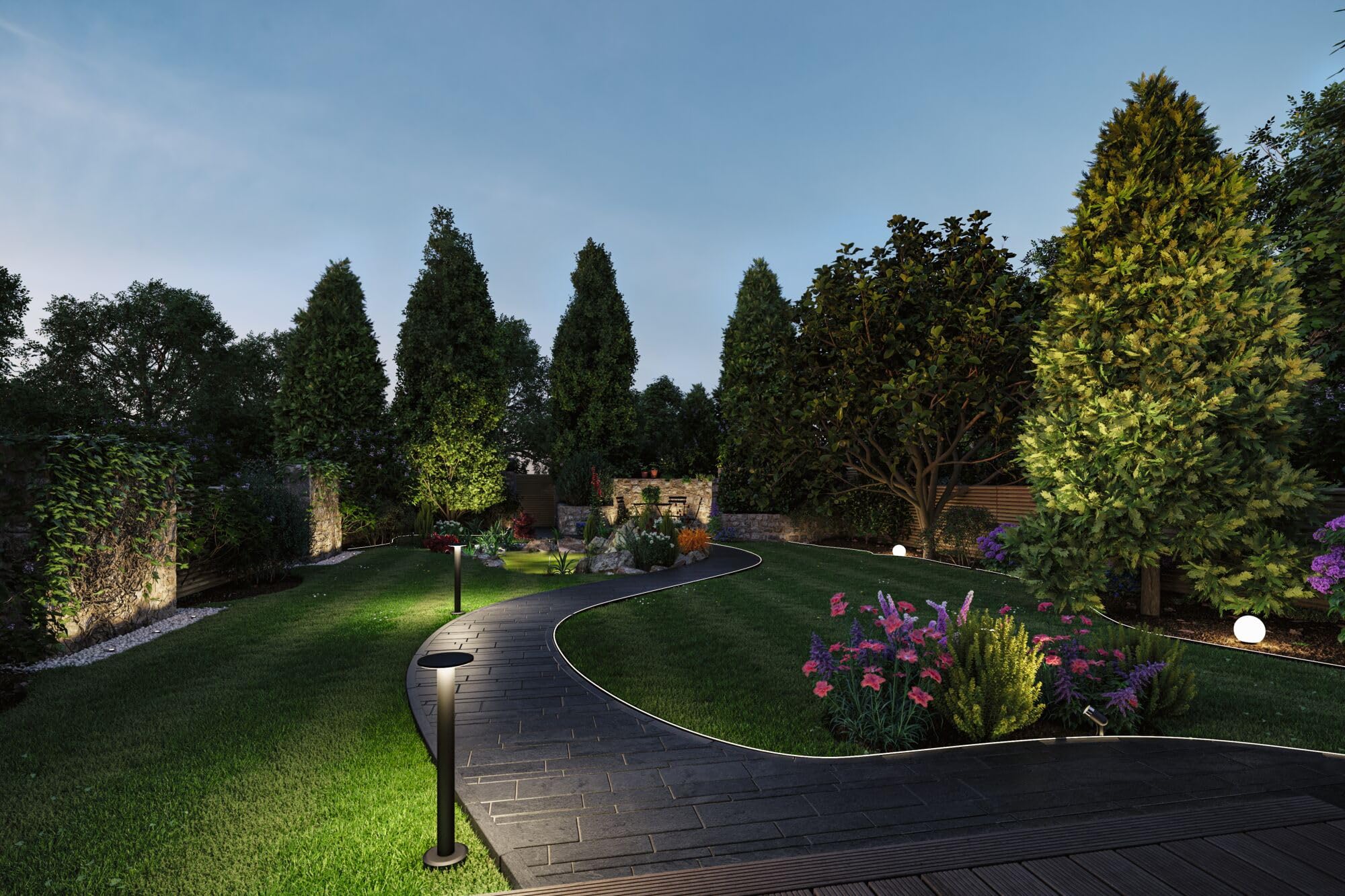 Paulmann 94269 Plug & Shine LED apparecchio per esterni ZigBee Globe RGBW incl. 1 oggetto luminoso dimmerabile da 2,8 Watt IP67 bianco illuminazione da giardino plastica bianco caldo 3000 K