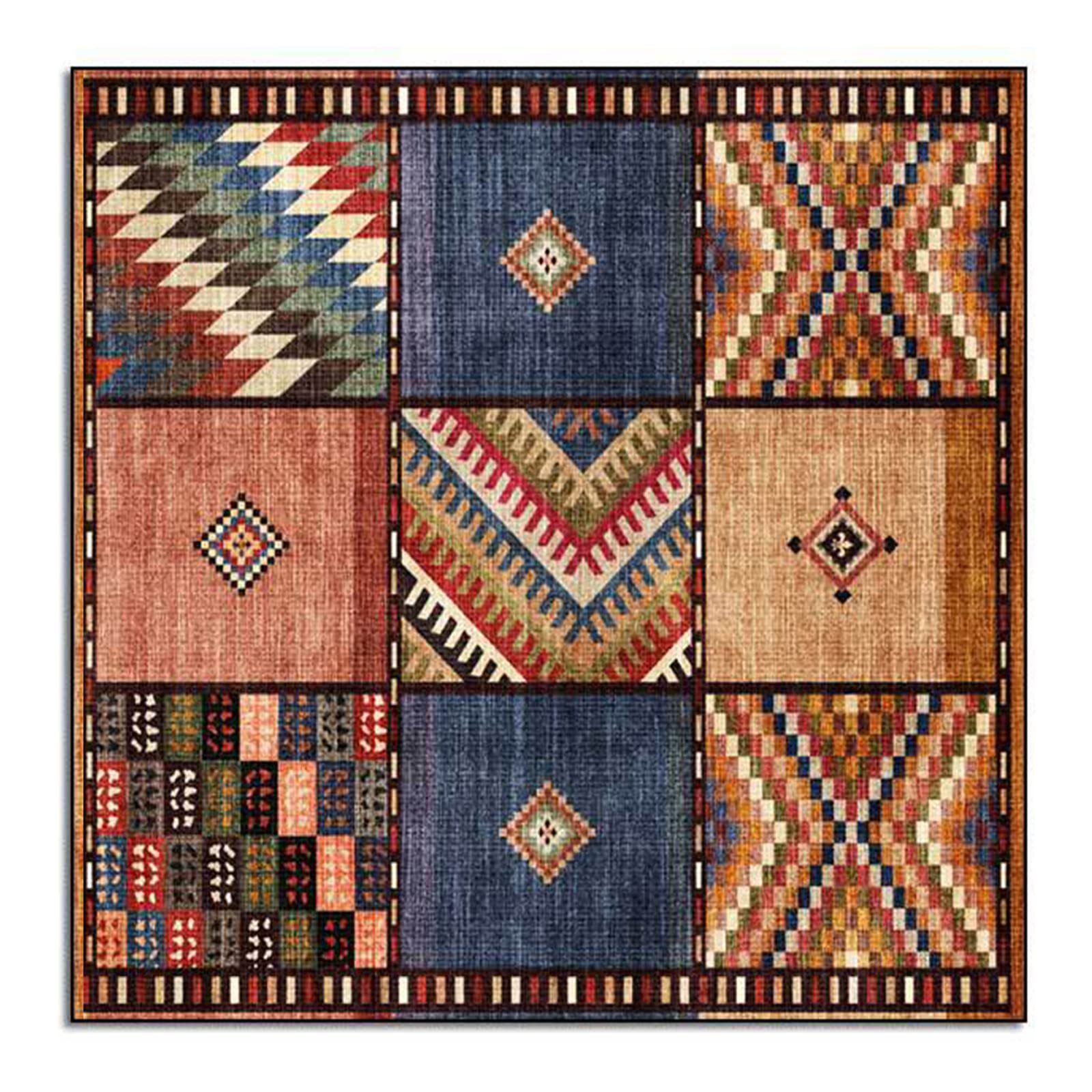 Tapis de couloir ovale antidérapant et lavable en machine 70x120cm