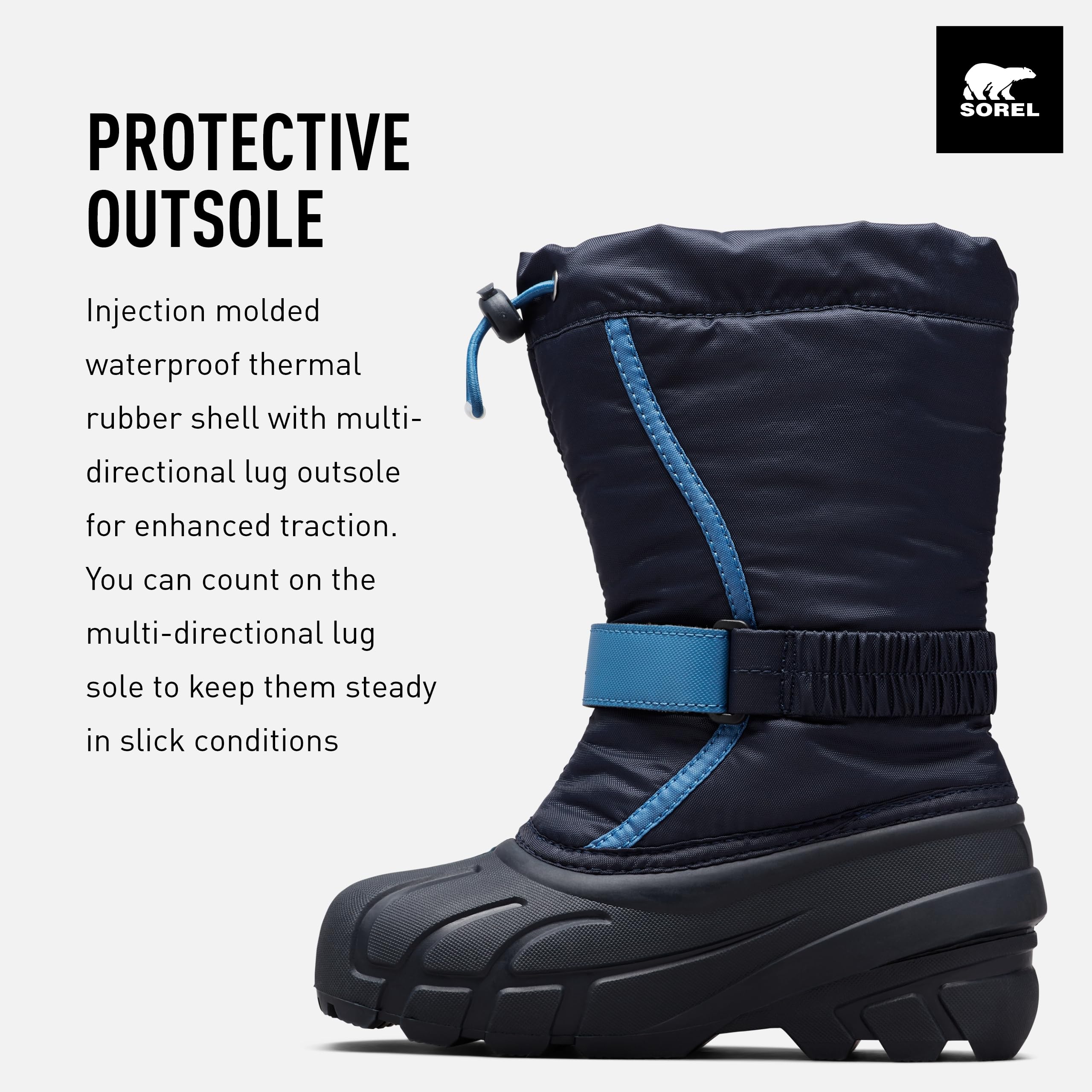 Sorel Stivali invernali unisex per bambini, Youth Flurry