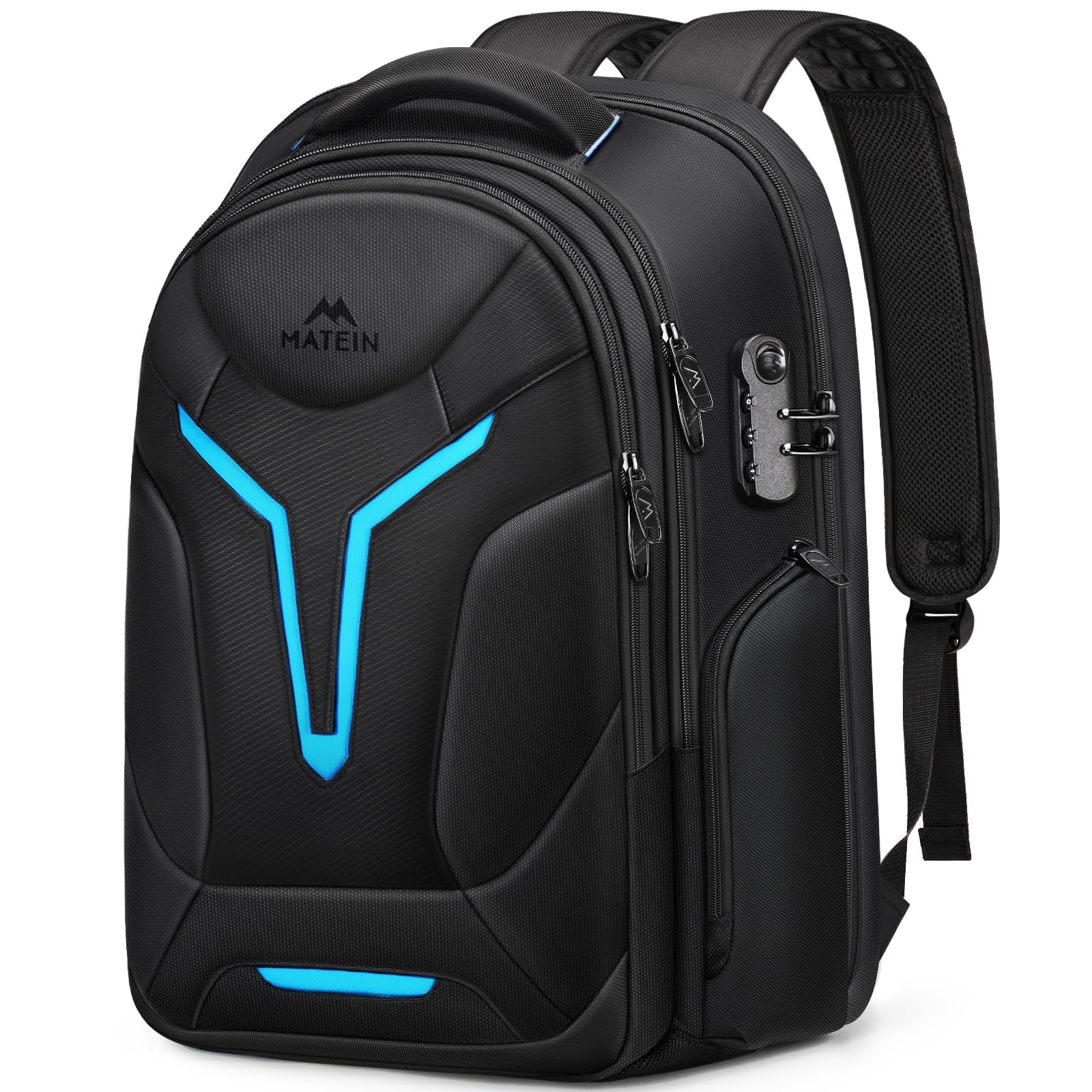 MATEIN Laptop Rucksack Herren 18 Zoll, Gaming Laptop Rucksack Regenhülle