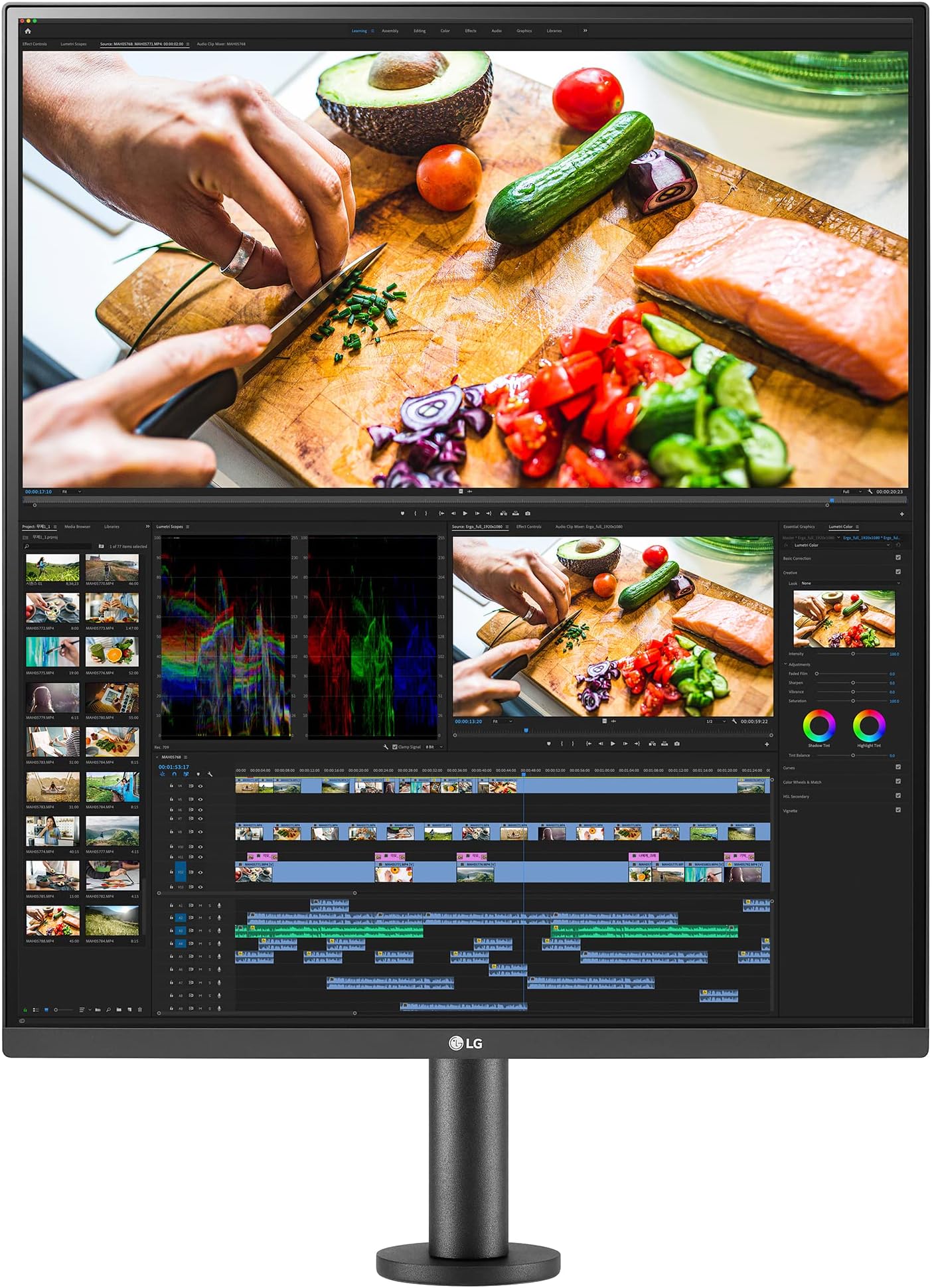 LG 27.6 (70.1cm) 16:18 DualUp Monitor with Ergo Stand and USB Type-C, Nano IPS Display, DCI-P3 98% (Typ.), USB Type-C (90W Power Delivery), Built-in KVM, Ambient Light Sensor (28MQ780)