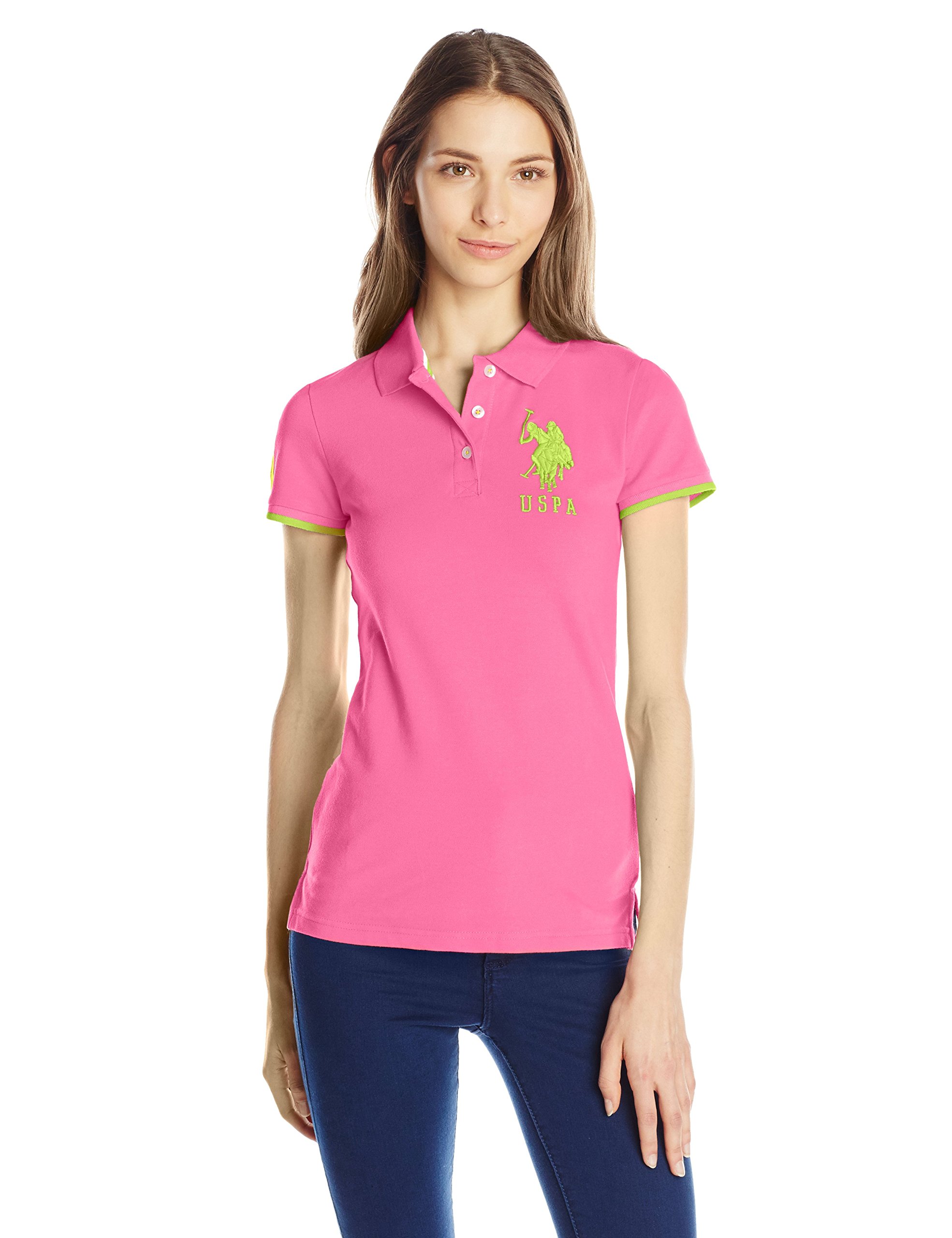 U.S. Polo Shirt Assn. Juniors' Contrast Patch Polo Shirt