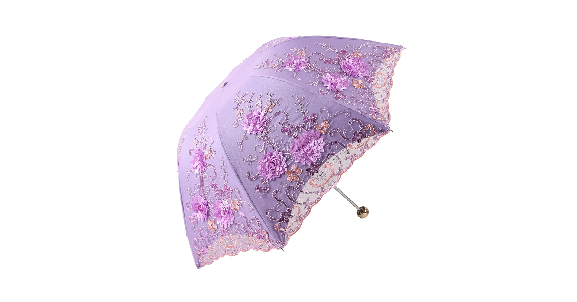 Amazon.com: Honeystore Vintage Lace UV Sun Parasol Folding