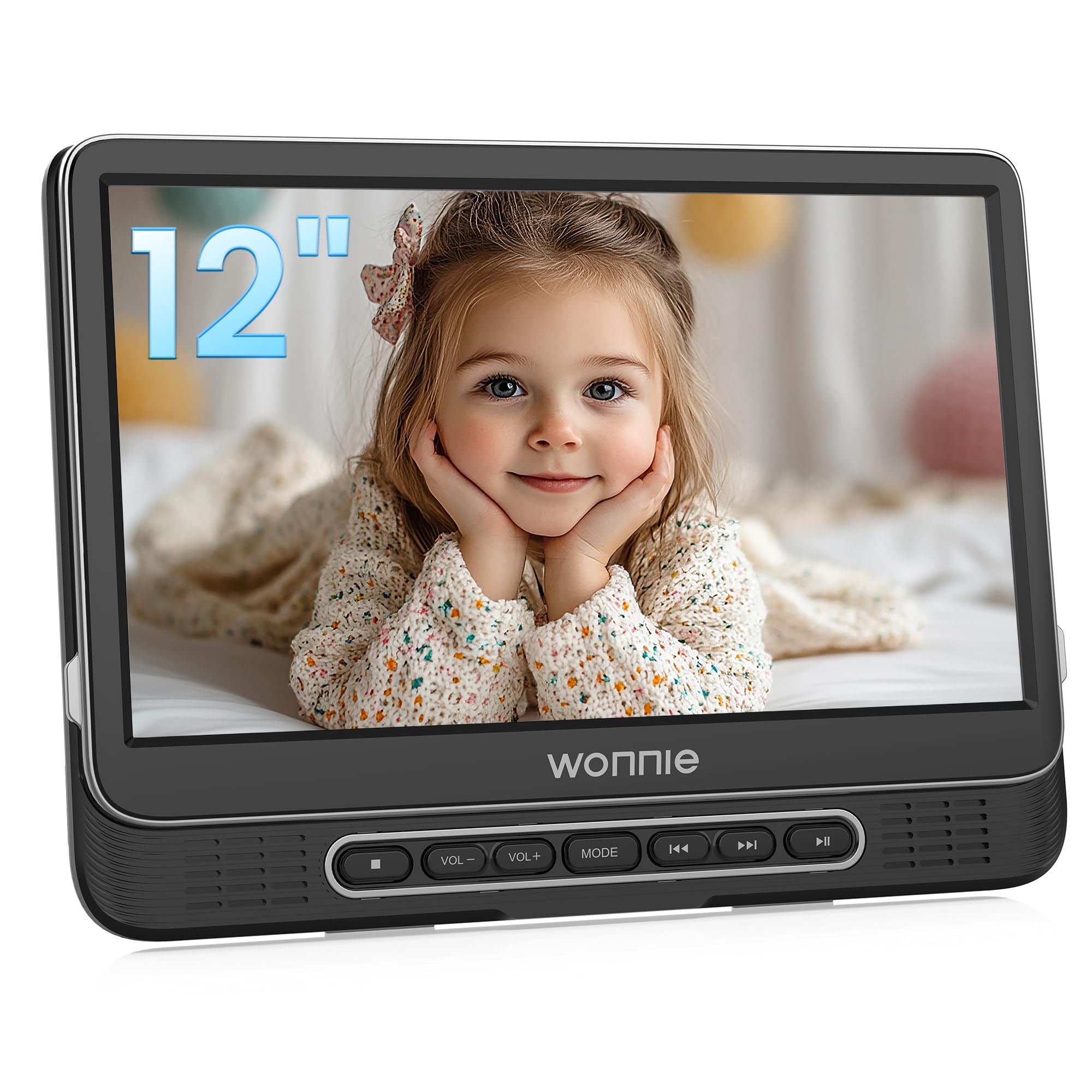 WONNIE12 inch Portable Car DVD Player(One Screen 1106D)