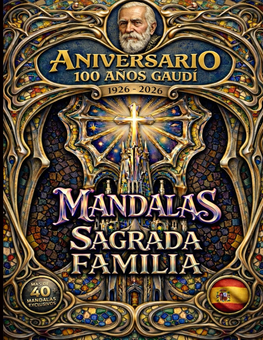 Mandalas de la Sagrada Familia: Libro de colorear para adultos inspirado en la obra de Antoni Gaudí