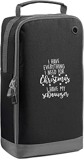 Flox Creative Sports Shoe Bag Everything I Need For Christmas Schnauzer