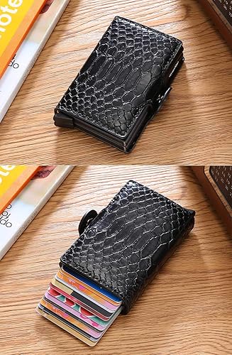 Miniatura 6 de Ultrafino RFID bloqueo cartera seguro tarjeta de crédito cartera titulares de tarjetas de crédito