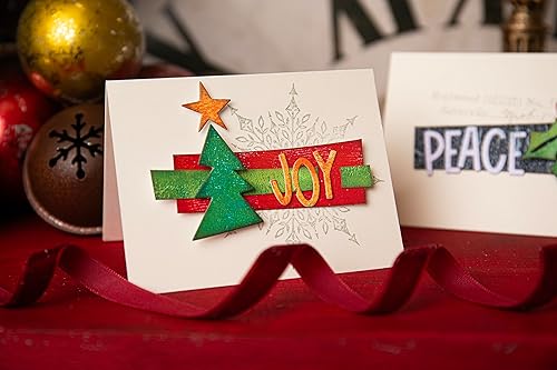 Miniatura 6 de Sizzix Thinlits 666338 - Juego de troqueles de metal para álbumes de recortes, grabados en relieve, diario, 49 unidades, color plateado