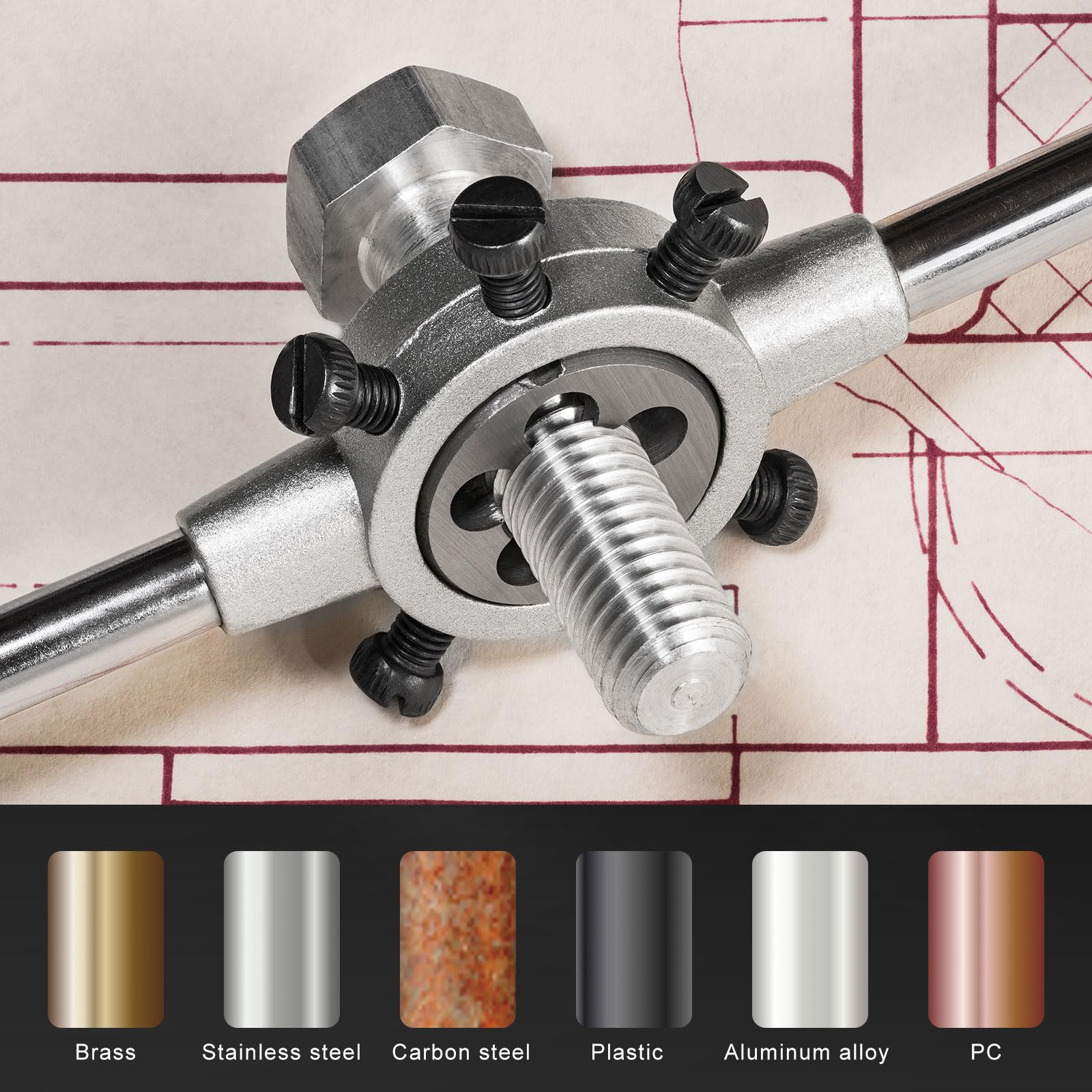 M15 Hex Die - High Speed Steel Threading Tool -5