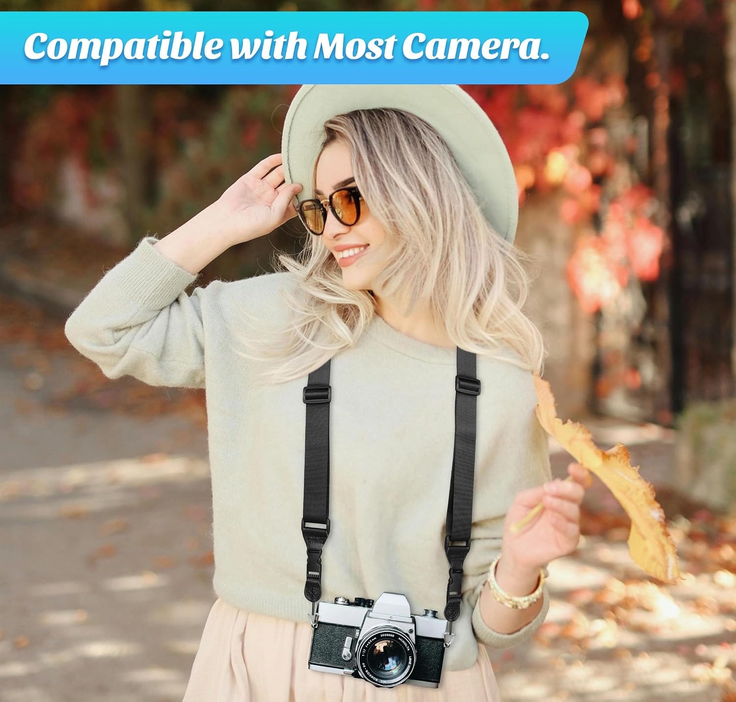 Padded iPad Binocular Camera Shoulder Strap, Nylon Neck Lanyard Strap for Tablet Case Crossbody Laptop Luggage Bag