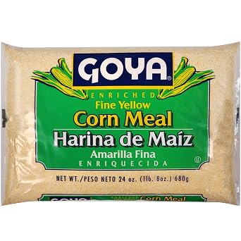 Goya Yellow Cornmeal, Fine Ground Corn Flour for Cornbread, Cornbread, 24oz