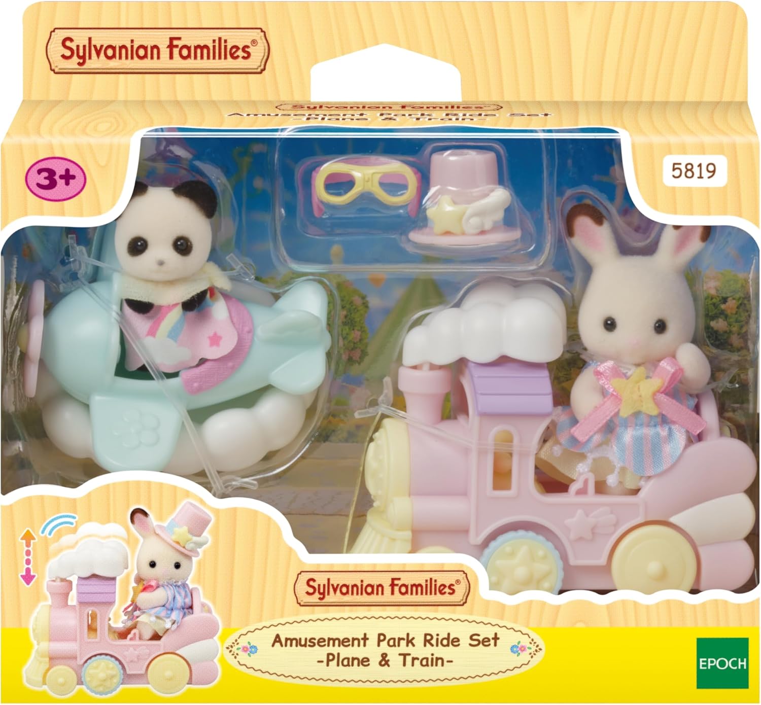 Sylvanian Families - 5819 Amusement Park Flight & Train Set