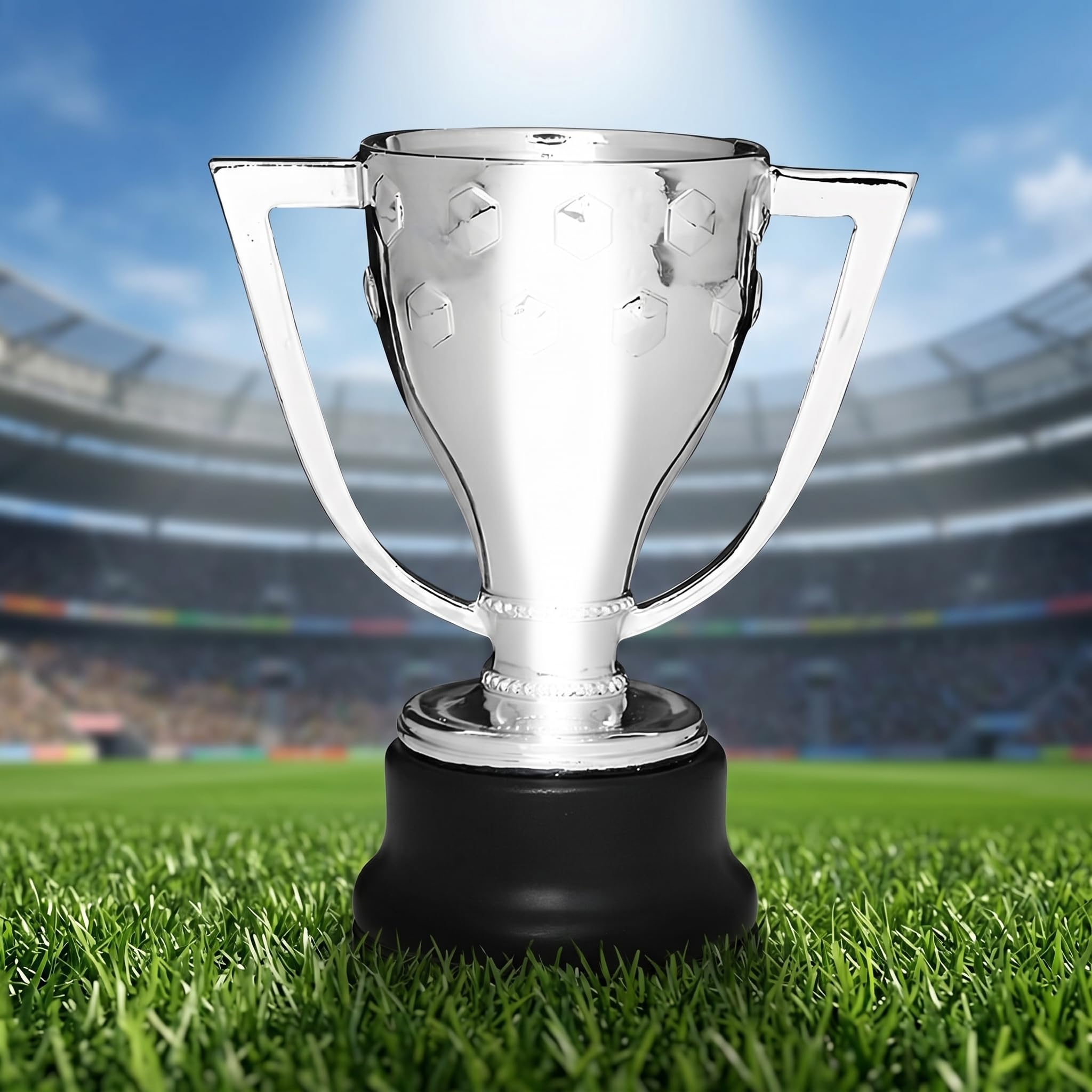 La Liga Trophäe Replik Copa del Rey Meisterschaft Pokal Spanischer Fußball Preis Trophäe Replik Fußball Trophäe Sammlerstück Fan Souvenir Geschenk für Fußball Fans Männer Frauen