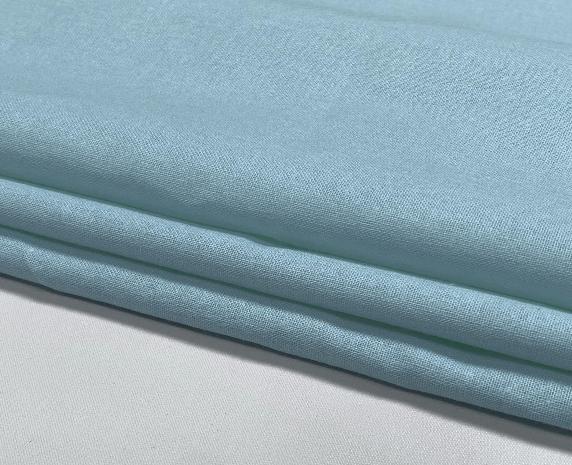 A-Express Plain Cotton Fabric, 60 Inches 150cm Extra Wide Per Metre, 150 GSM Viscose Material, for Clothing Quilting - Image 2