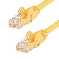 Startech.Com Cavo di Rete Cat 6, Cavo Patch Ethernet Rj45 UTP Giallo da 10 m Antigroviglio