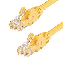 StarTech.com Cavo Ethernet CAT 6 UTP da 7.5 m – Cavo di rete Gigabit antigrovigio 24 AWG – Giallo (N6PATC150CMYL)