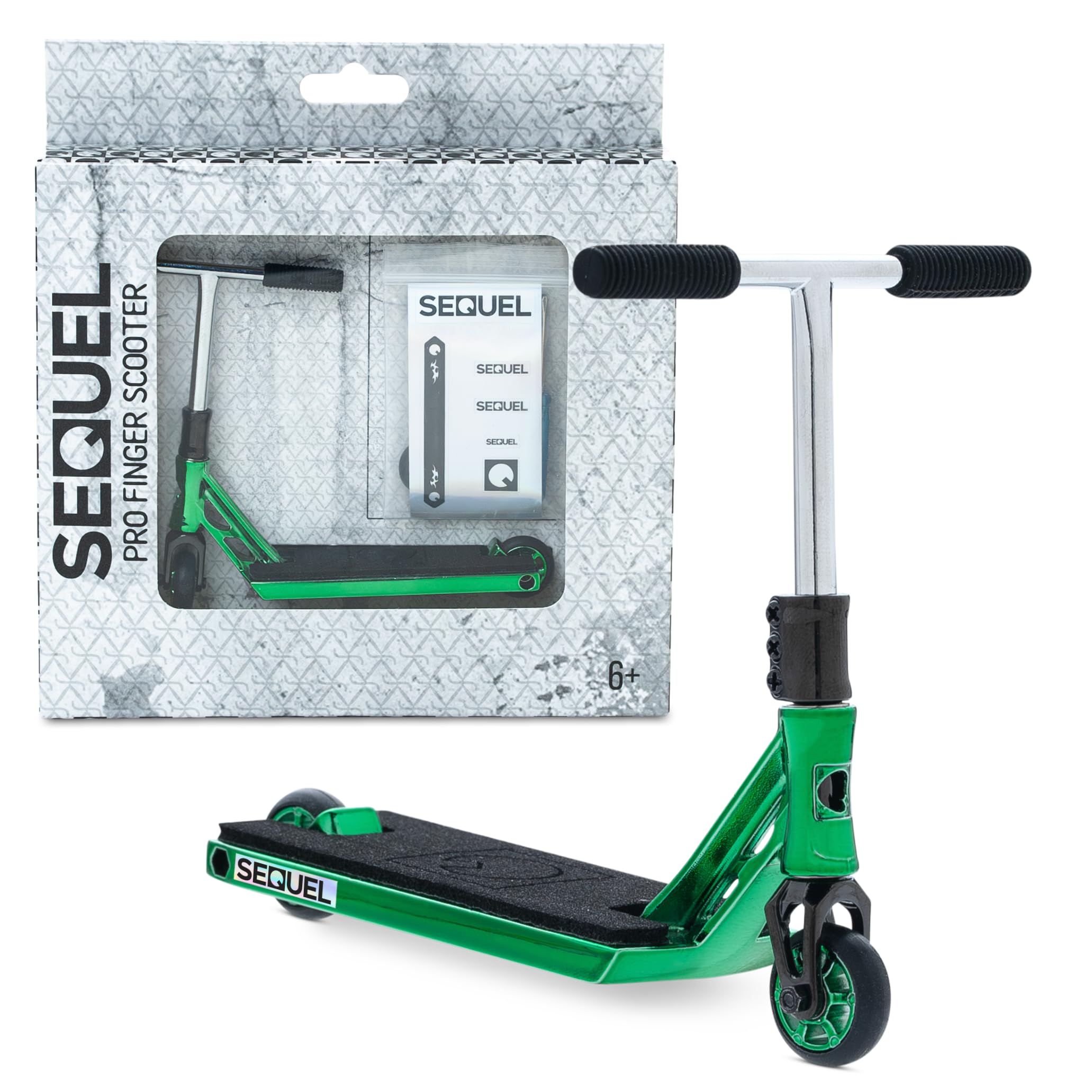Sequel Pro Finger Scooter, Real SCS Compression & Bar Spins (Green) โ image 1