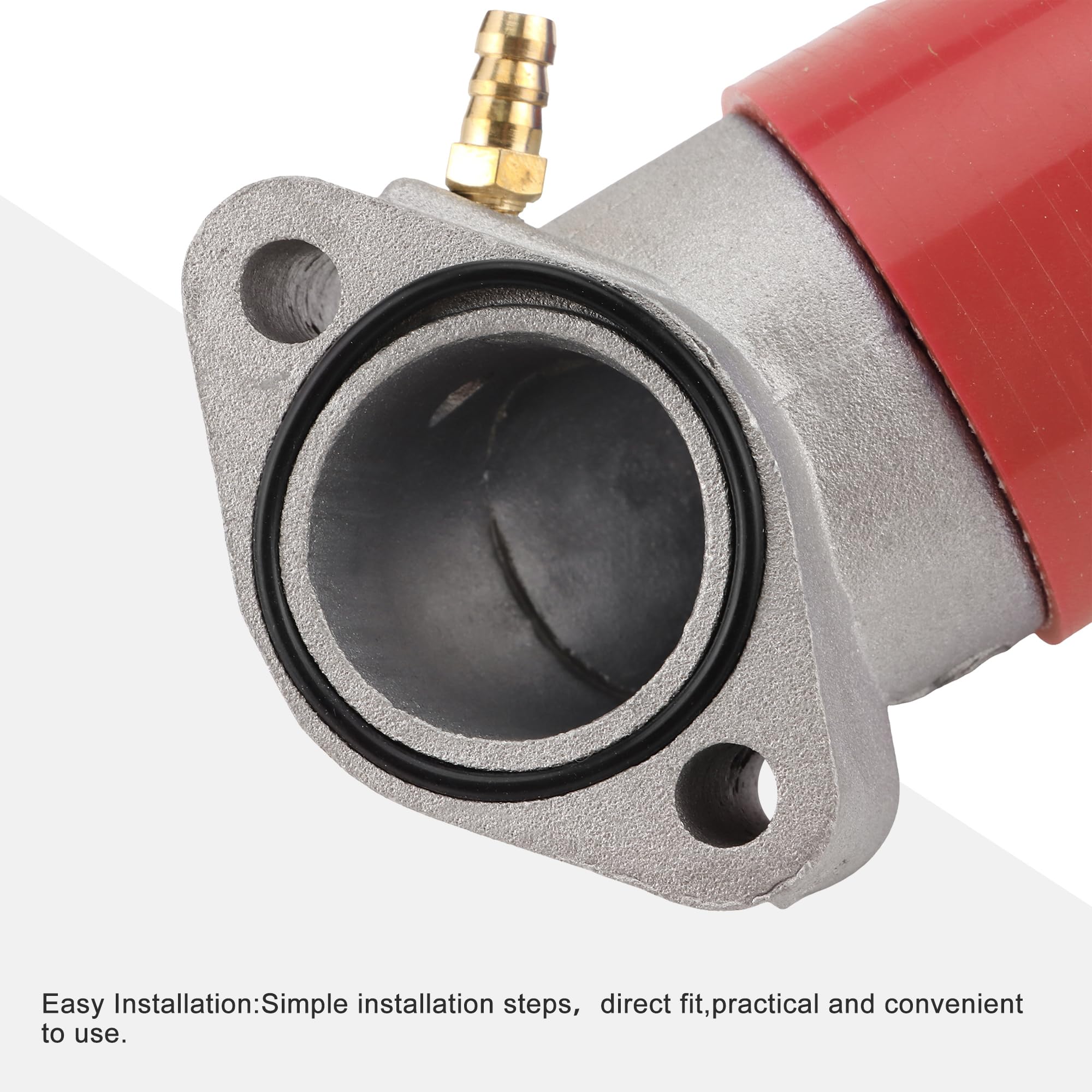 GOOFIT Tubo Di Ingresso Rosso Del Collettore Di Aspirazione Del Carburatore Del Motociclo Sostituzione per GY6 150