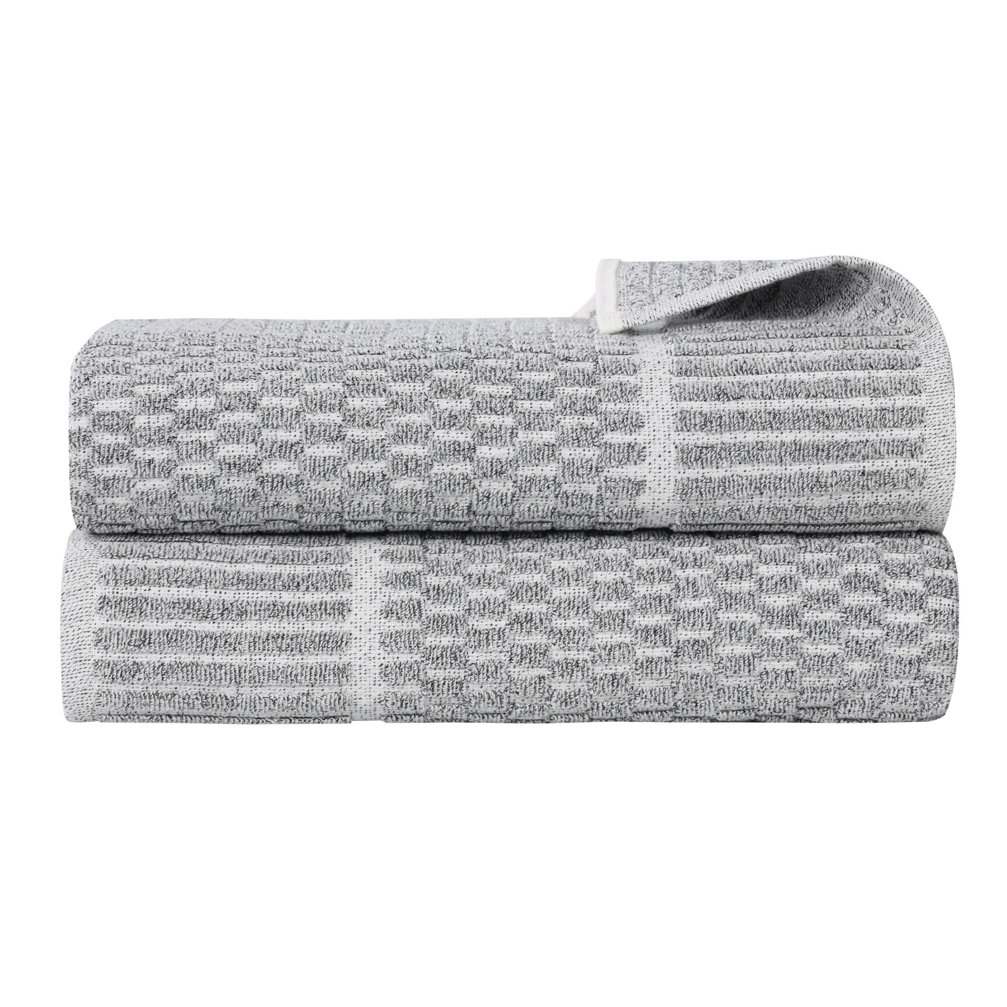 Superior Juno - Set di 2 teli da bagno in misto cotone, peso medio, per bagno degli ospiti, bagno, doccia, spa, peluche, ad asciugatura rapida, asciugamani ultra morbidi, essenziali, dettagli sui