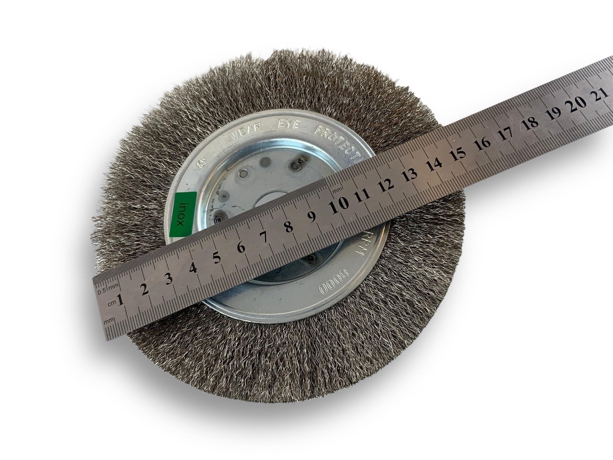 Kibros Brosse circ. touret INOX fil souple Ø 150 mm 1 rang