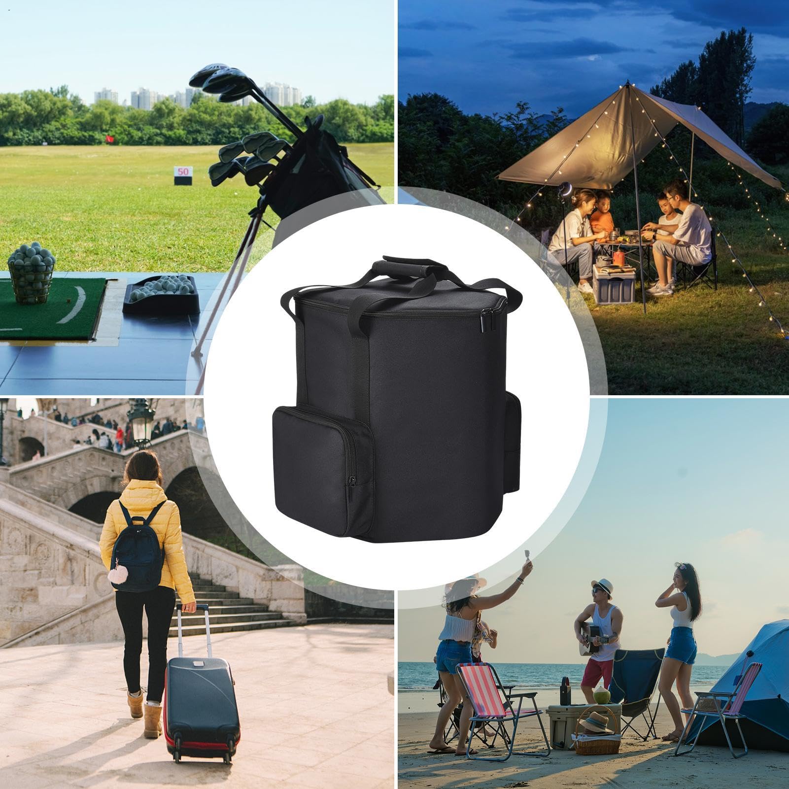 Bolsa de Transporte para Altavoz, Bolsa Protectora de Gran Capacidad, a Prueba de Golpes, Correa de Hombro Ajustable para Altavoz Bose S1 Pro