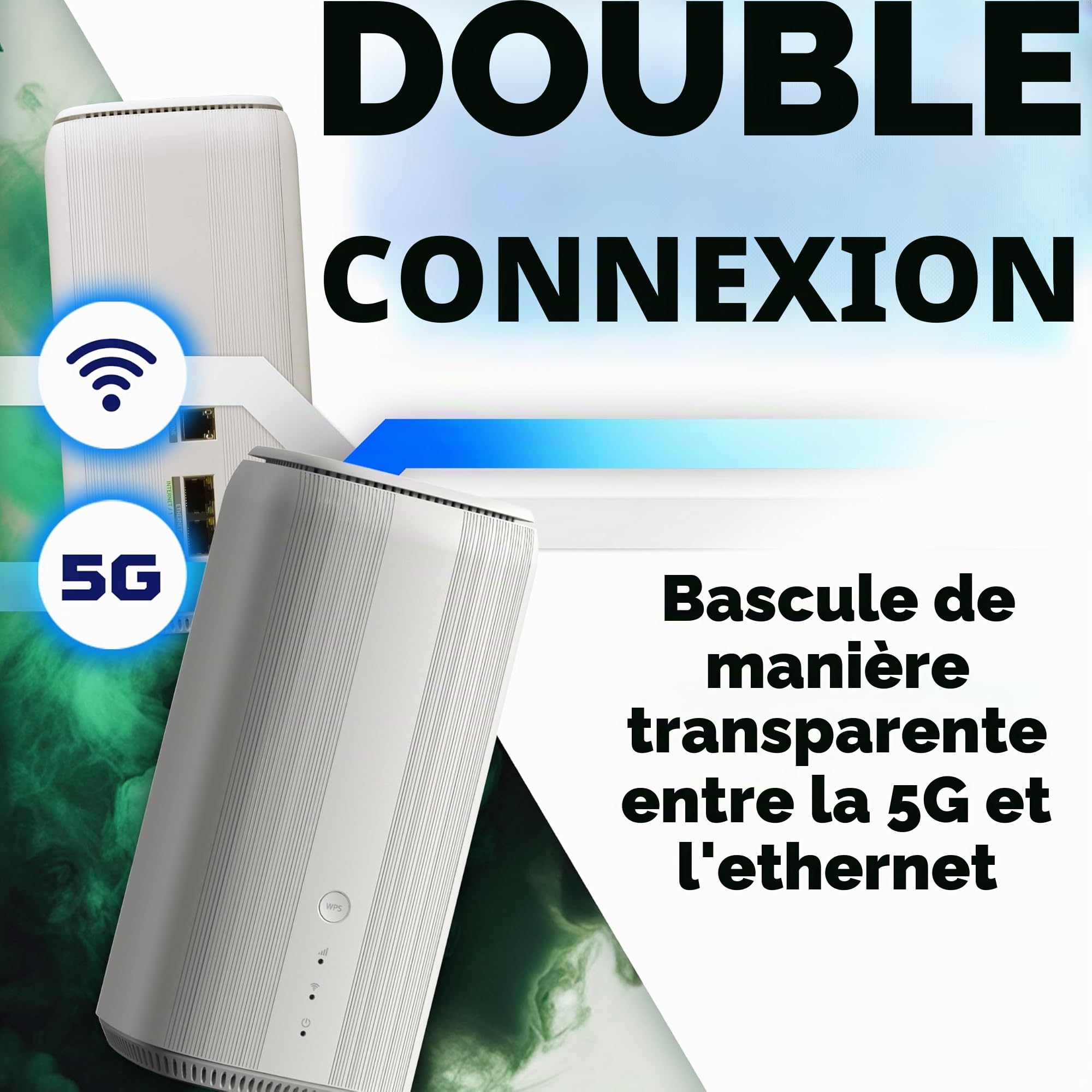 Routeur 5G Acer Connect X6E, WiFi 6E, Connexion instantannée NFC, Technologie 4x4 MU-MIMO, Prise en Charge Multi-appareils