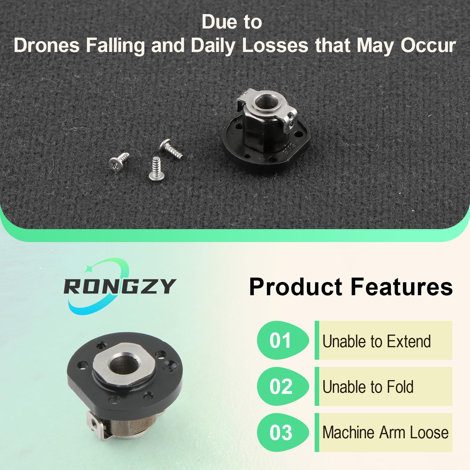 Rear Arm Axis Replacement for DJI Mini 2/Mavic Rear Arm Hinges Shaft for DJI Mini 2 SE/4K Drone Accessories with Repair Tools - Image 2