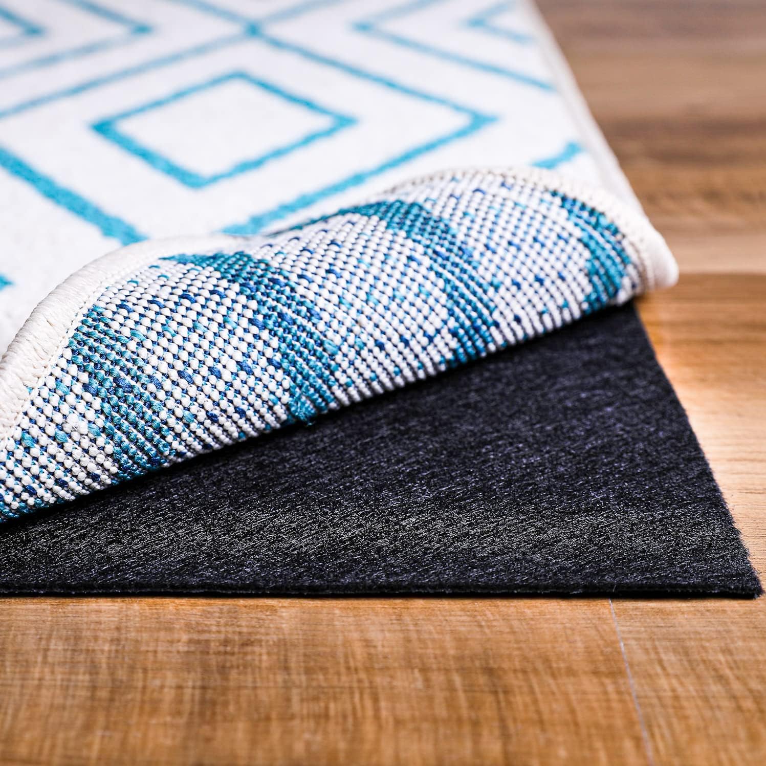 Slip-StopPremium Low Profile Non-Slip Rug Pad for Area Rugs and Runner Rugs, USA-Made Gripper Rug Pad Keeps Rugs in Place On Carpet and Hardwood Floors 8 x 10 ft