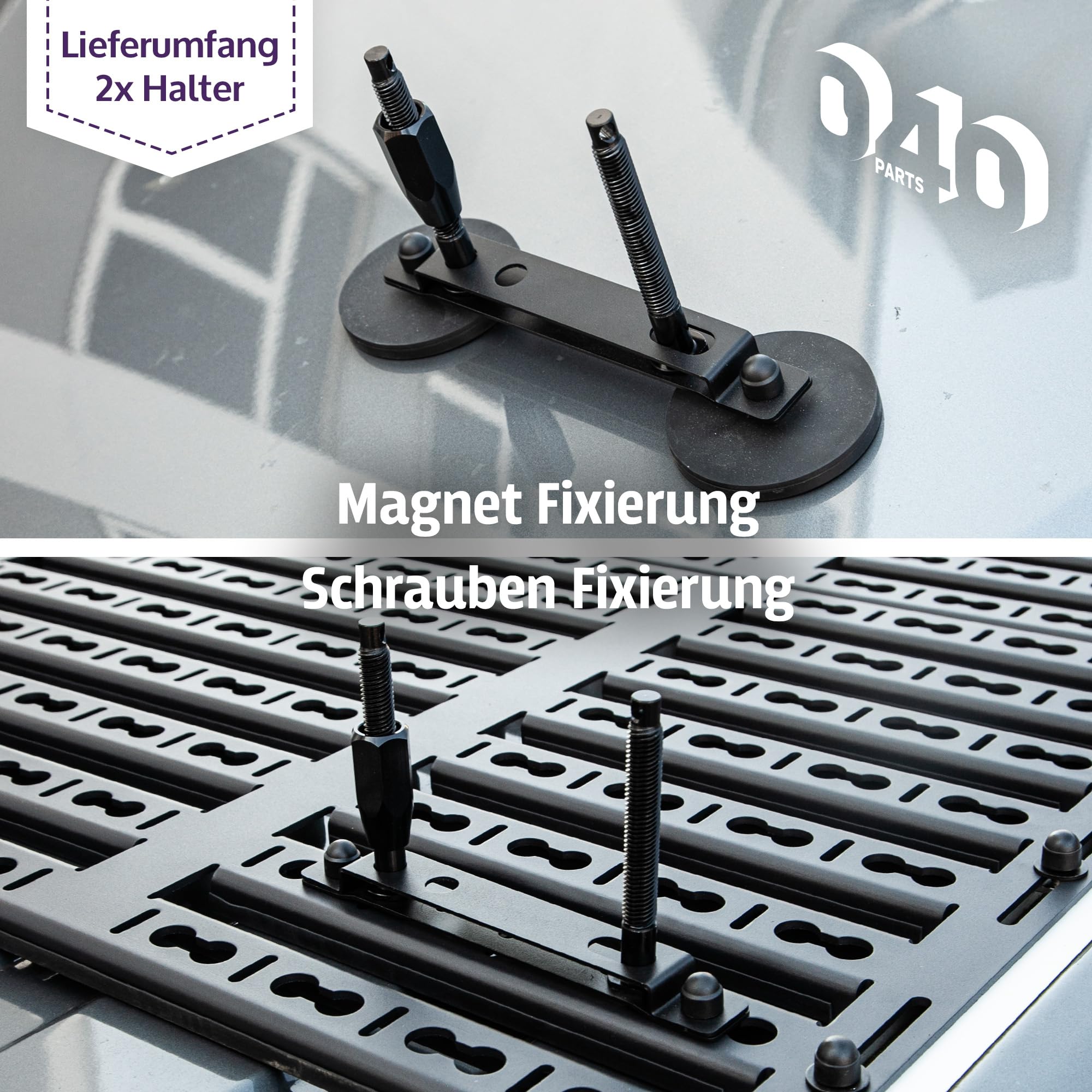 Cales magnétiques de chargement et support pour planches à sable pour fourgons, camping-cars, autocaravanes et véhicules tout-terrain