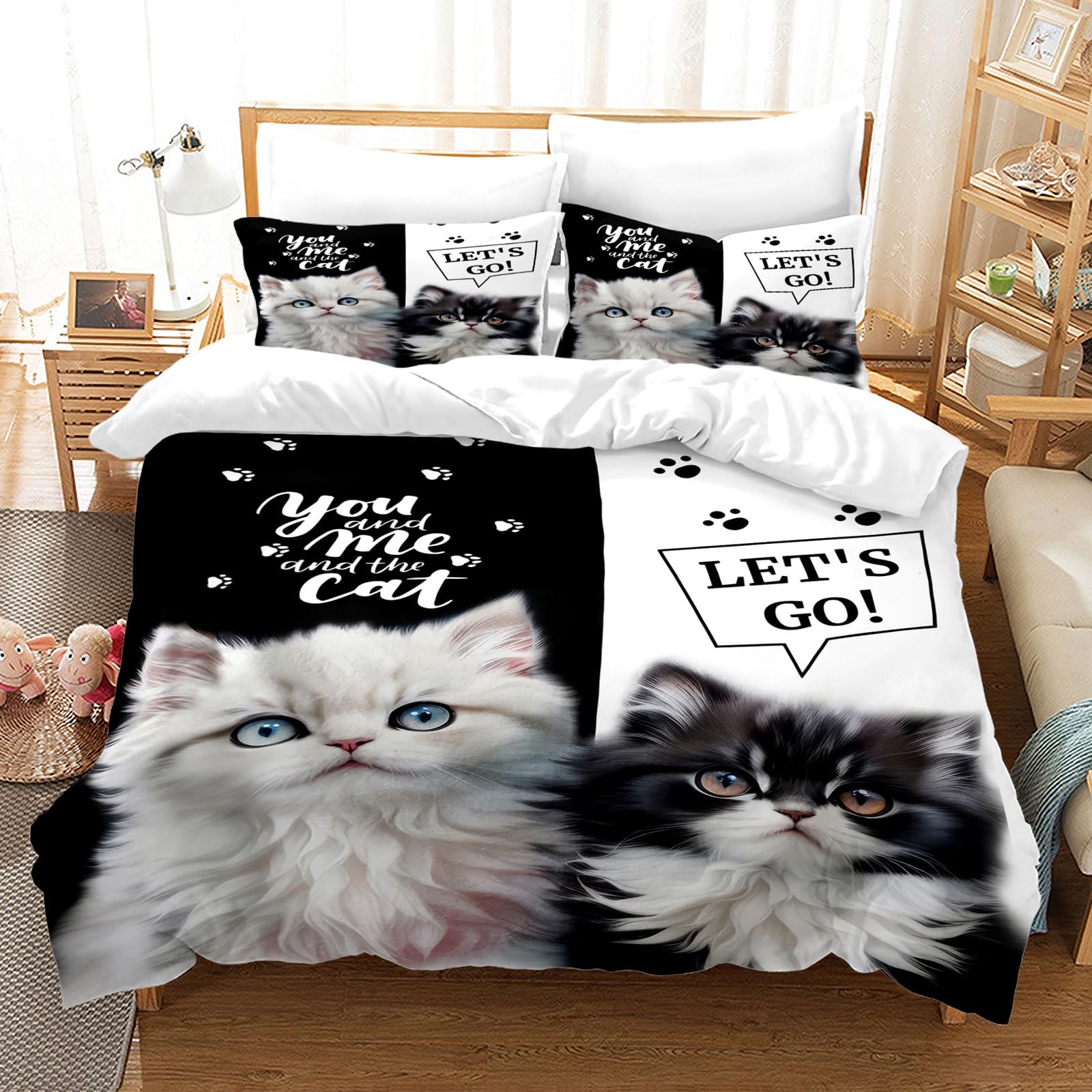 UGZDEA Cat Bed Linen Set 135x200cm