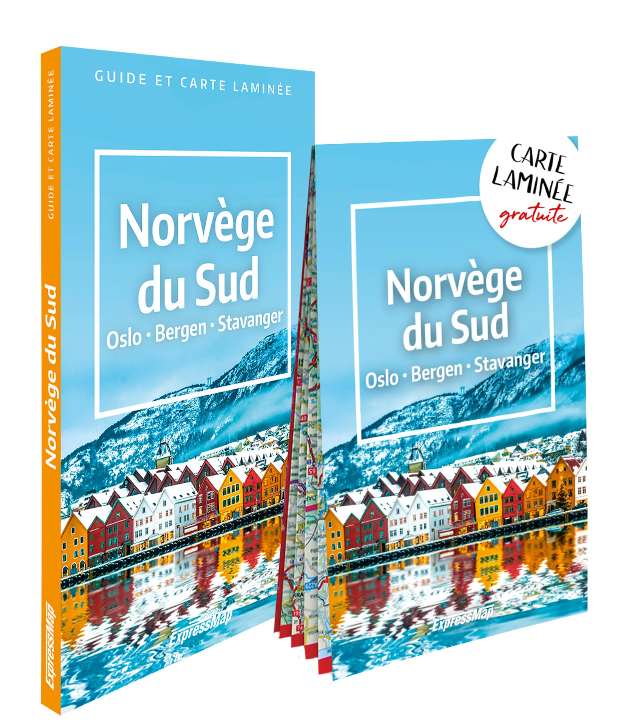 Norvège du Sud. Oslo, Bergen, Stavanger (guide et carte laminée): Avec 1 carte laminée 1/1 000 000
