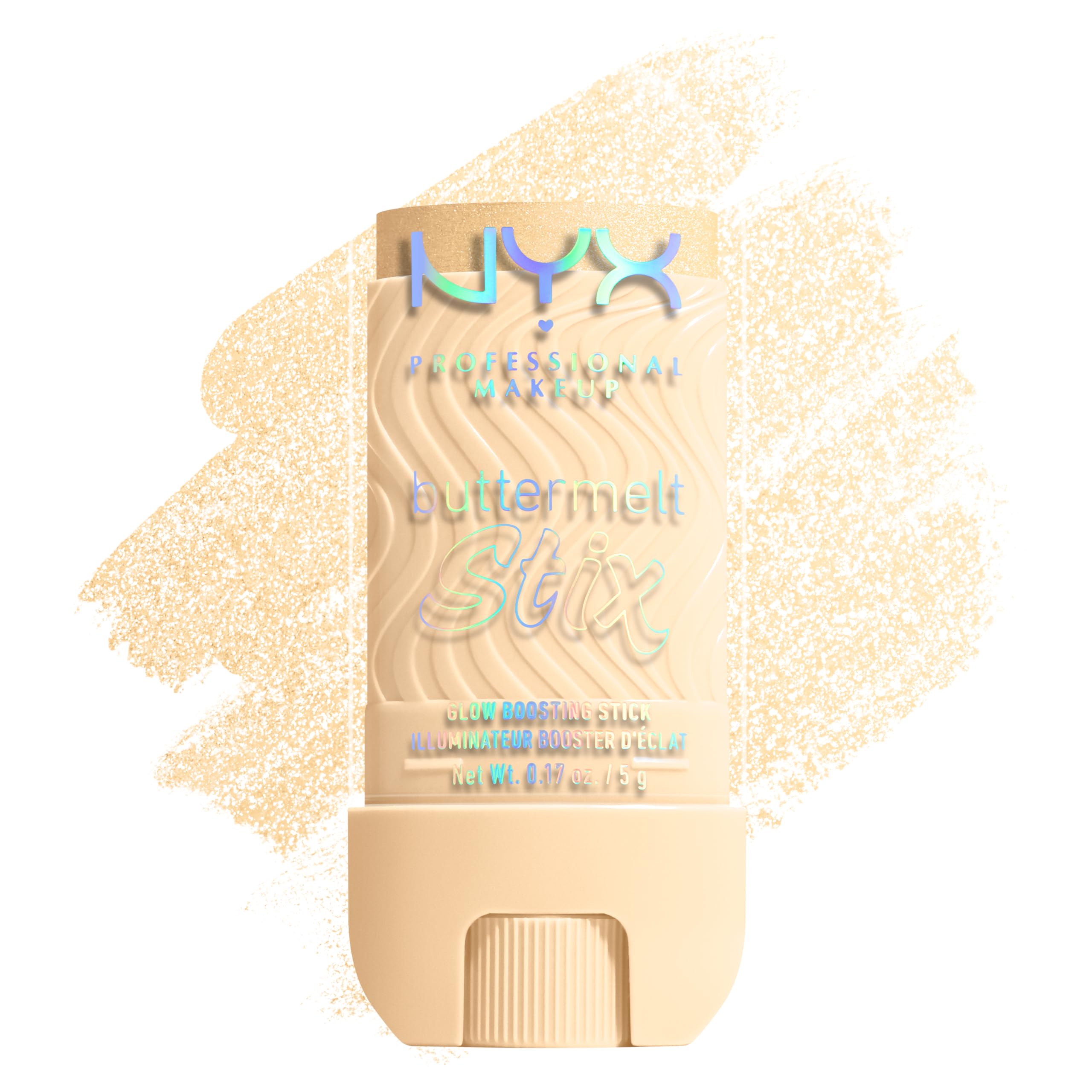 NYX Professional Makeup Highlighter, Buttermelt Stix, Glow Boosting Stix, up to 8 hour wear, Infused with Cupuacu & Coconut Butter, Shade: Sending Melt