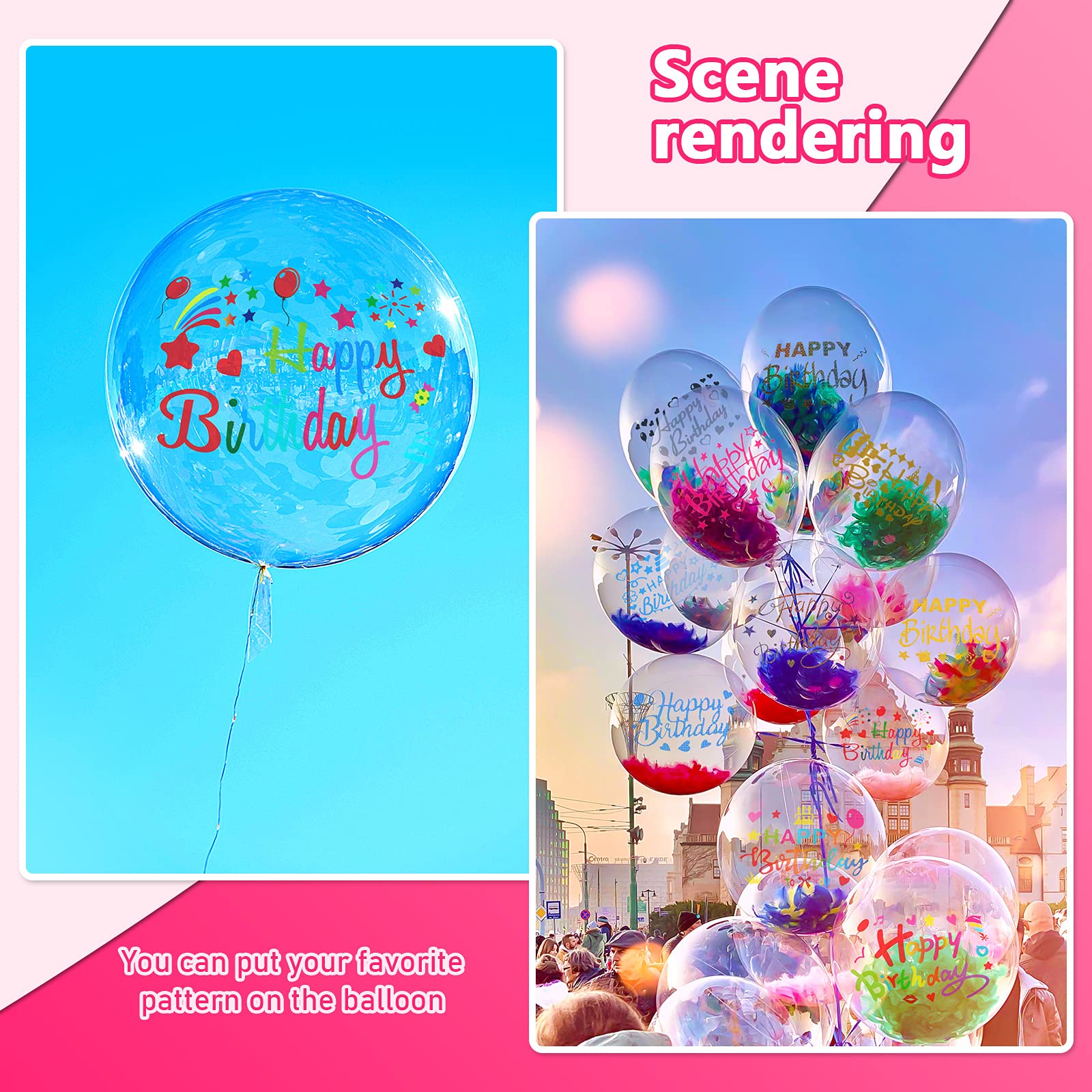 Buy 20 Pieces Mixed Color Happy Birthday Stickers Celebration Birthday