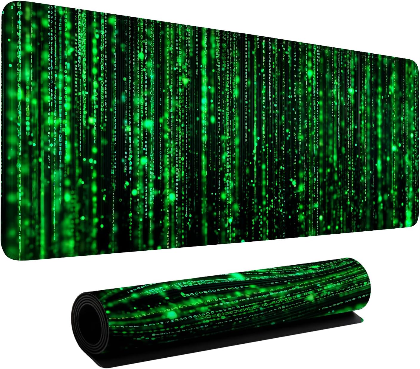 - Matrix Code Extended Gaming Mouse Pad 31.5"x11.8" Mousepad, Large Desk Pad Desk Mat for Gaming & Office, Non-Slip Rubber Base