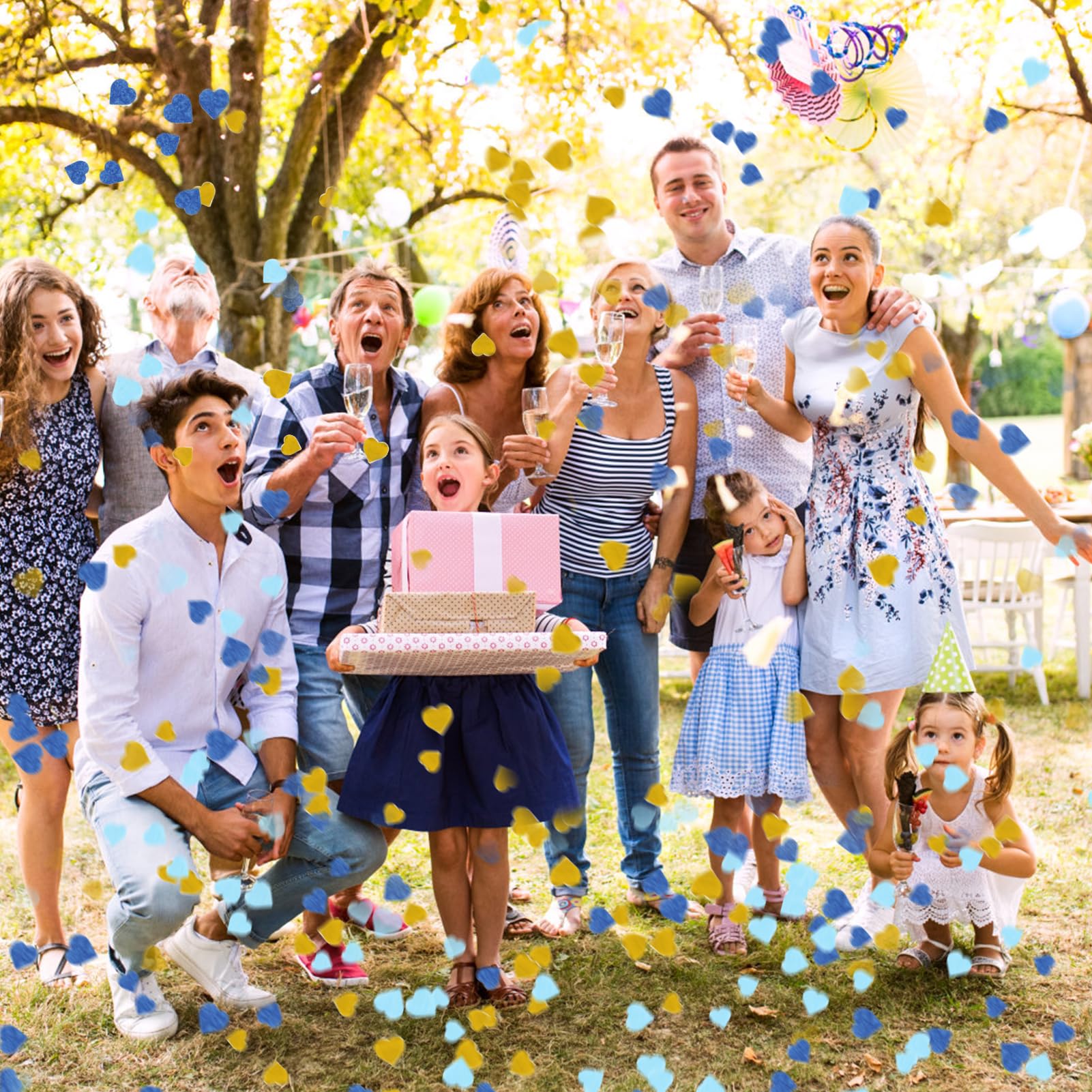 Herz-Konfetti Aus Papier – 7500 Stück, Biologisch Abbaubar In 4 Farben Für Hochzeit & Party-Deko (2,5 Cm)