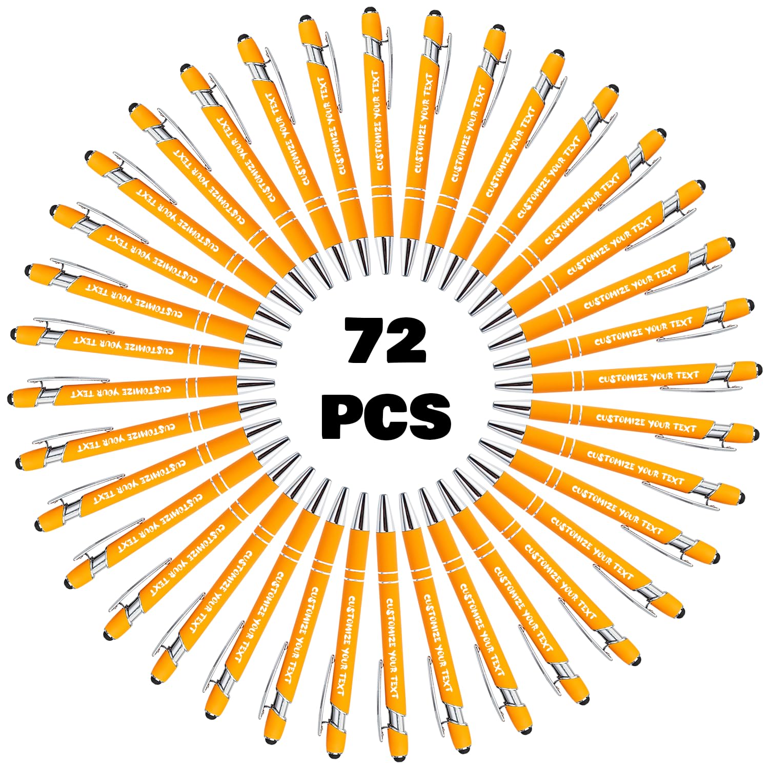AIFLM Personalized Pens with Name in Bulk Up to 500 Pcs Engraving Ballpoint Pens Set with Your Name Text for Business,Graduation,Wedding,Birthday,Christmas