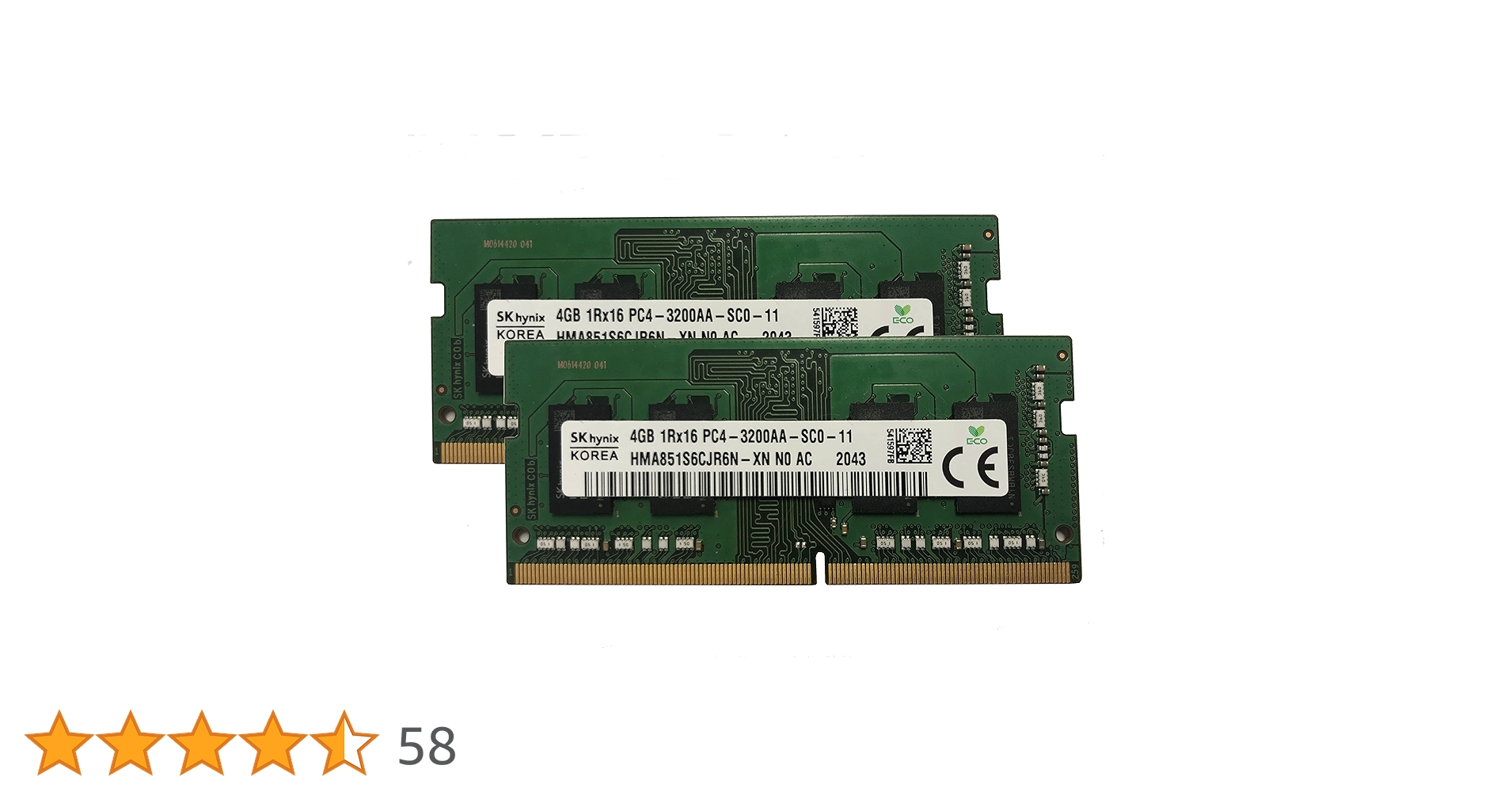 Amazon.co.jp: SK Hynix 8GB キット (2 x 4GB) DDR4 3200MHz PC4-25600