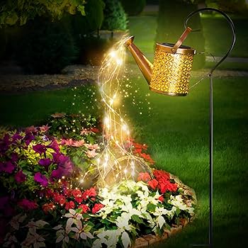 Olubfdh Solar Garden Light, Solar Watering Can Lights for