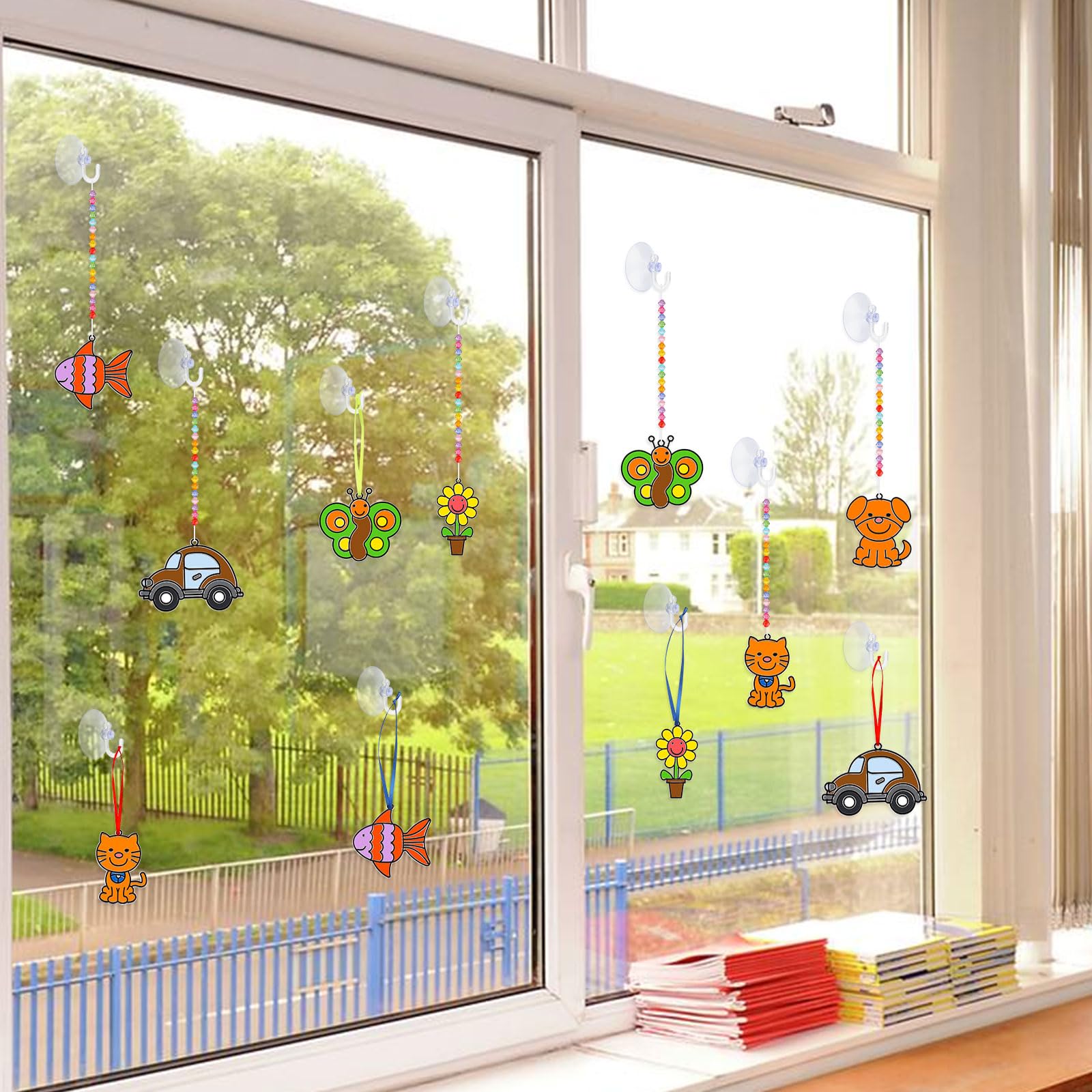 TUIBEIDAMAI Lot De 24 Images De Fenêtre Pour Enfants - Kit De