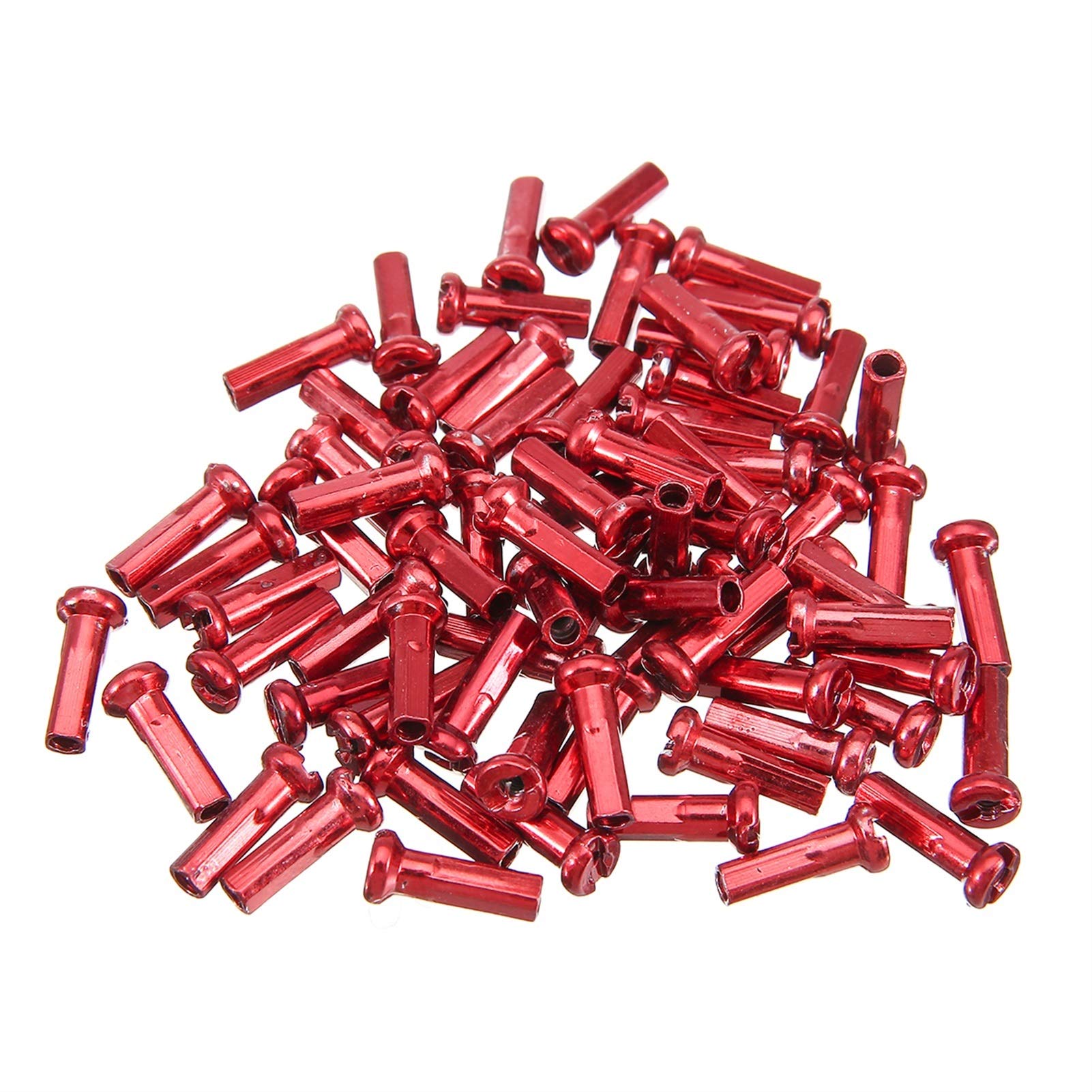 Wnuanjun Red 72 Pcs Multicolor Alloy Anodized Bike Wheel Spoke Nipples 14Mm Mountain Bike Cycling Spokes Nipples For Bicycle Wheel (Color : )