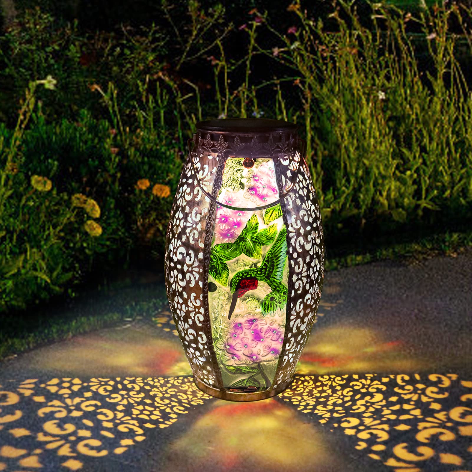 Larekook Stained Glass Lantern