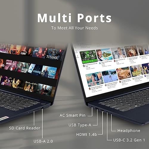 Miniatura 8 de Lenovo IdeaPad 3i - Laptop empresarial FHD de 14 pulgadas, Intel 12 generación i5-1235U, 16 GB de RAM, SSD PCIe de 512 GB, teclado retroiluminado,